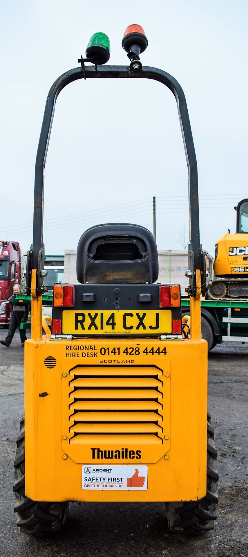 Thwaites 1 tonne hi tip dumper Year: 2014 S/N: 41707221 Recorded Hours: 1344 - Image 6 of 11