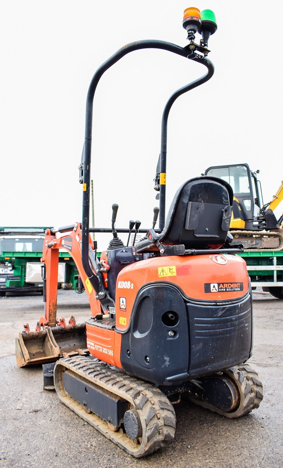 Kubota KX008-3 0.8 tonne rubber tracked micro excavator Year: 2017 S/N: 29295 Recorded Hours: 337 - Image 3 of 13