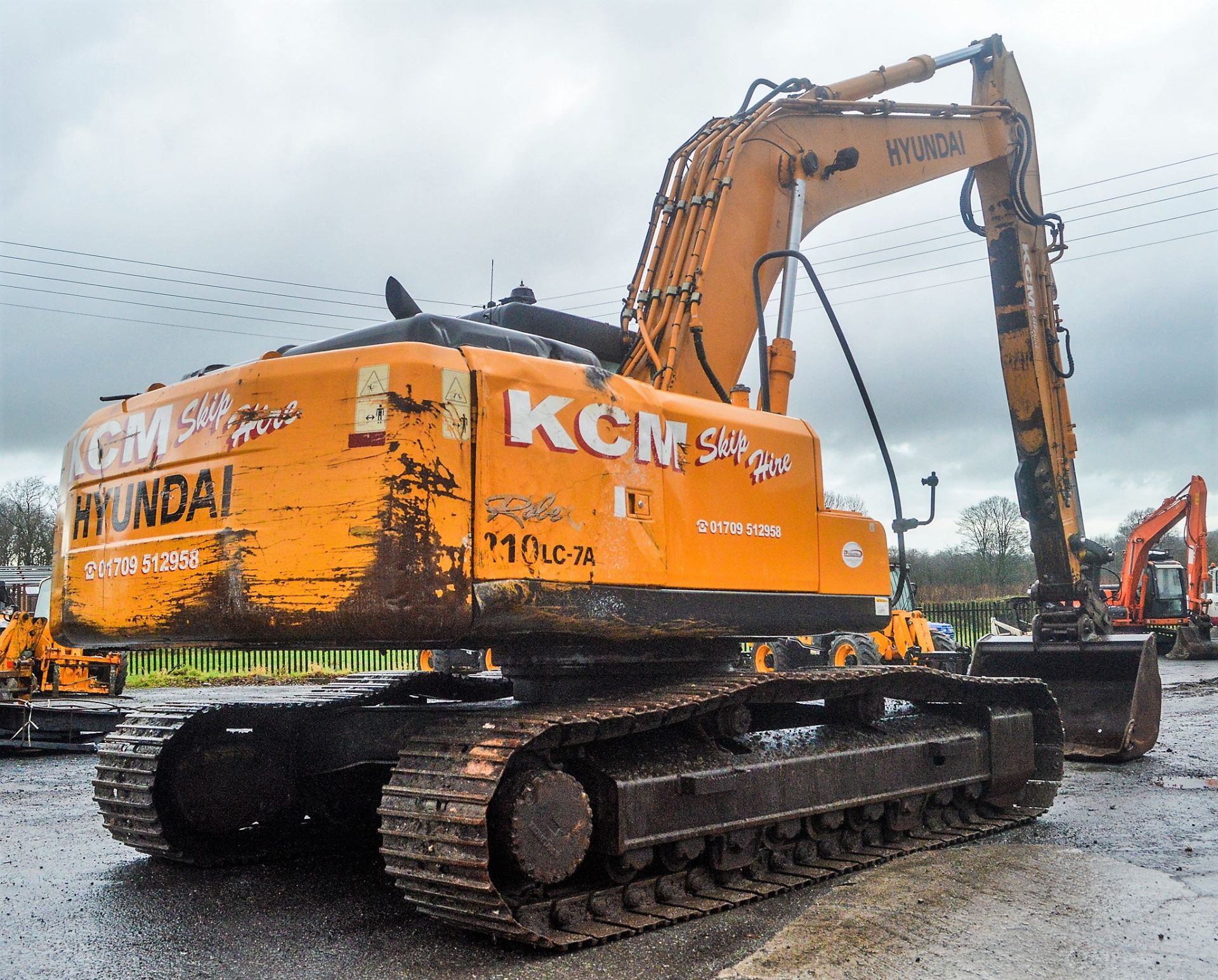Hyundai 210 LC-7A 21 tonne steel tracked excavator Year: 2008 S/N: 10414 Recorded Hours: 1501 - Image 4 of 13