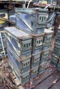 10 - Ex MOD ammunition boxes  (PA 120)