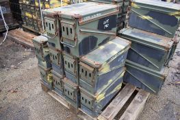 10 - Ex MOD ammunition boxes  (PA 120)