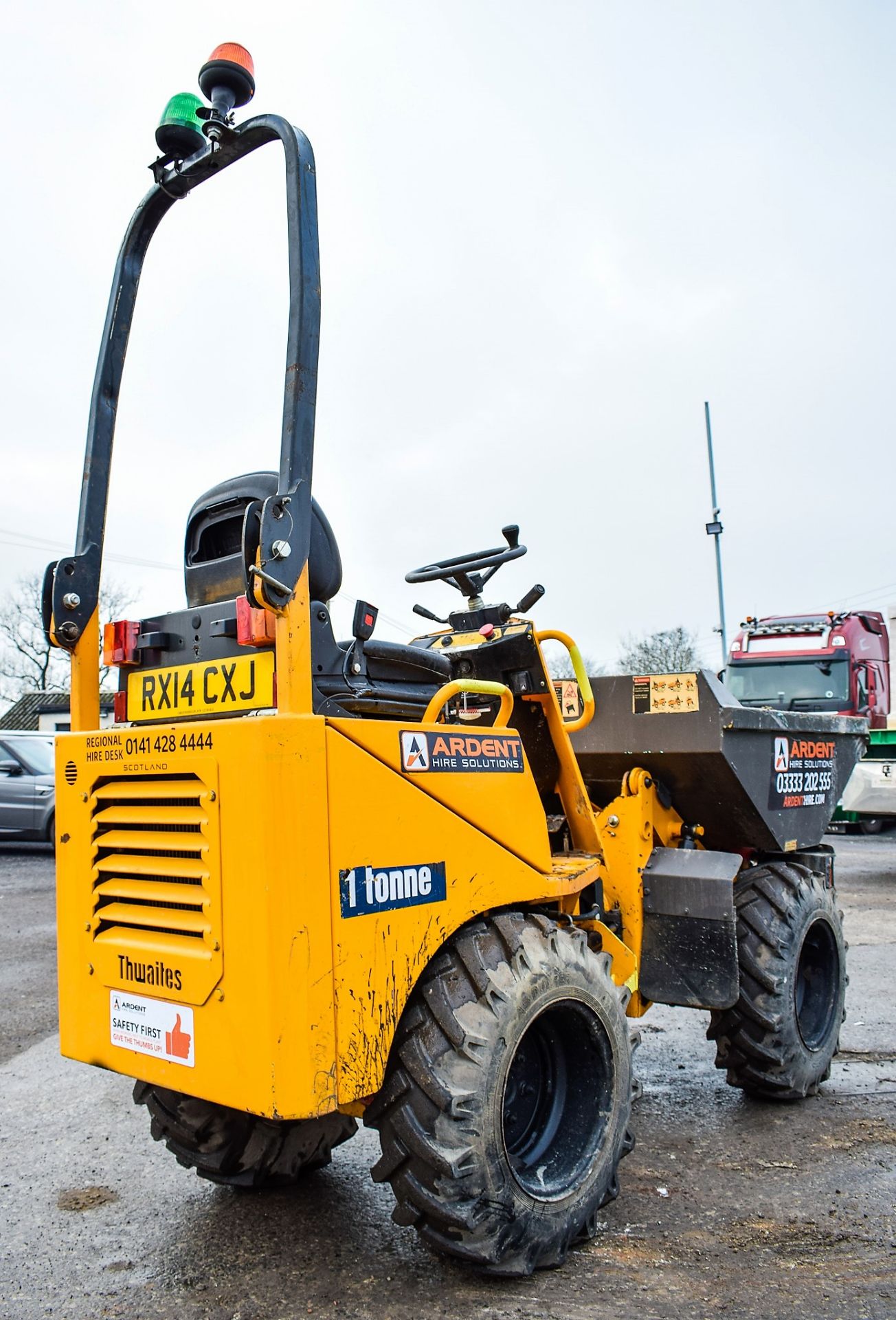 Thwaites 1 tonne hi tip dumper Year: 2014 S/N: 41707221 Recorded Hours: 1344 - Image 4 of 11