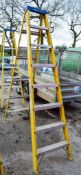8 tread fibreglass framed step ladder FS8256H