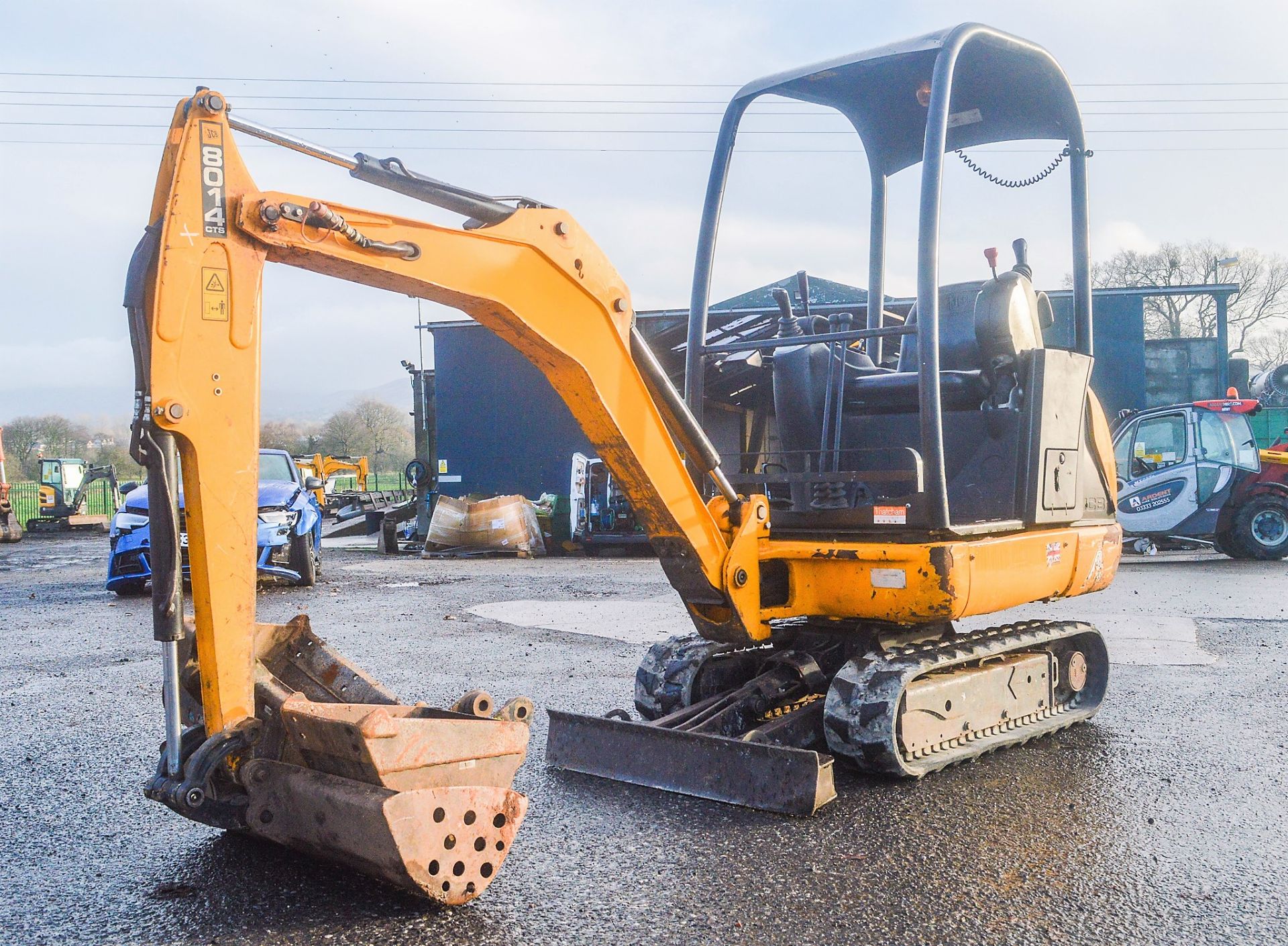 JCB 801.4 CTS 1.5 tonne rubber tracked mini excavator Year: 2014 S/N: 2070266 Recorded Hours: 1485