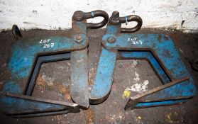 2 - beam clamps