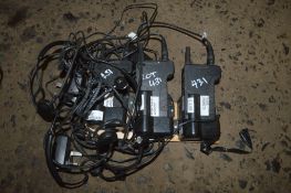 3 - Peltor radio  c/w chargers  A606288 / A606287 / A606279