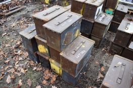 10 - Ex MOD ammunition boxes  (Brown)