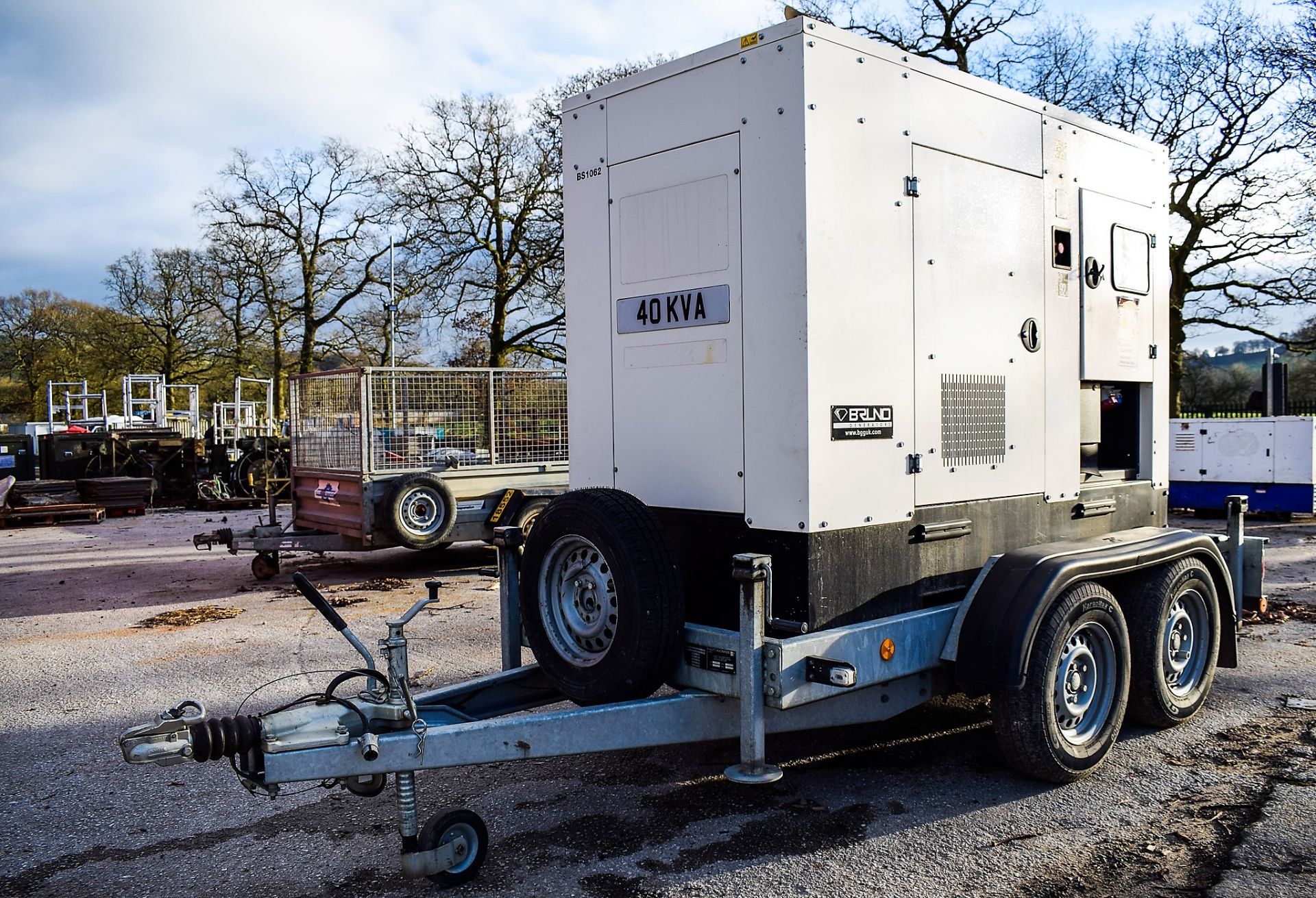 Bruno GX52FE-EM 40 kva diesel driven generator Year: 2014 S/N: 37751 Recorded Hours: 3632 c/w tandem