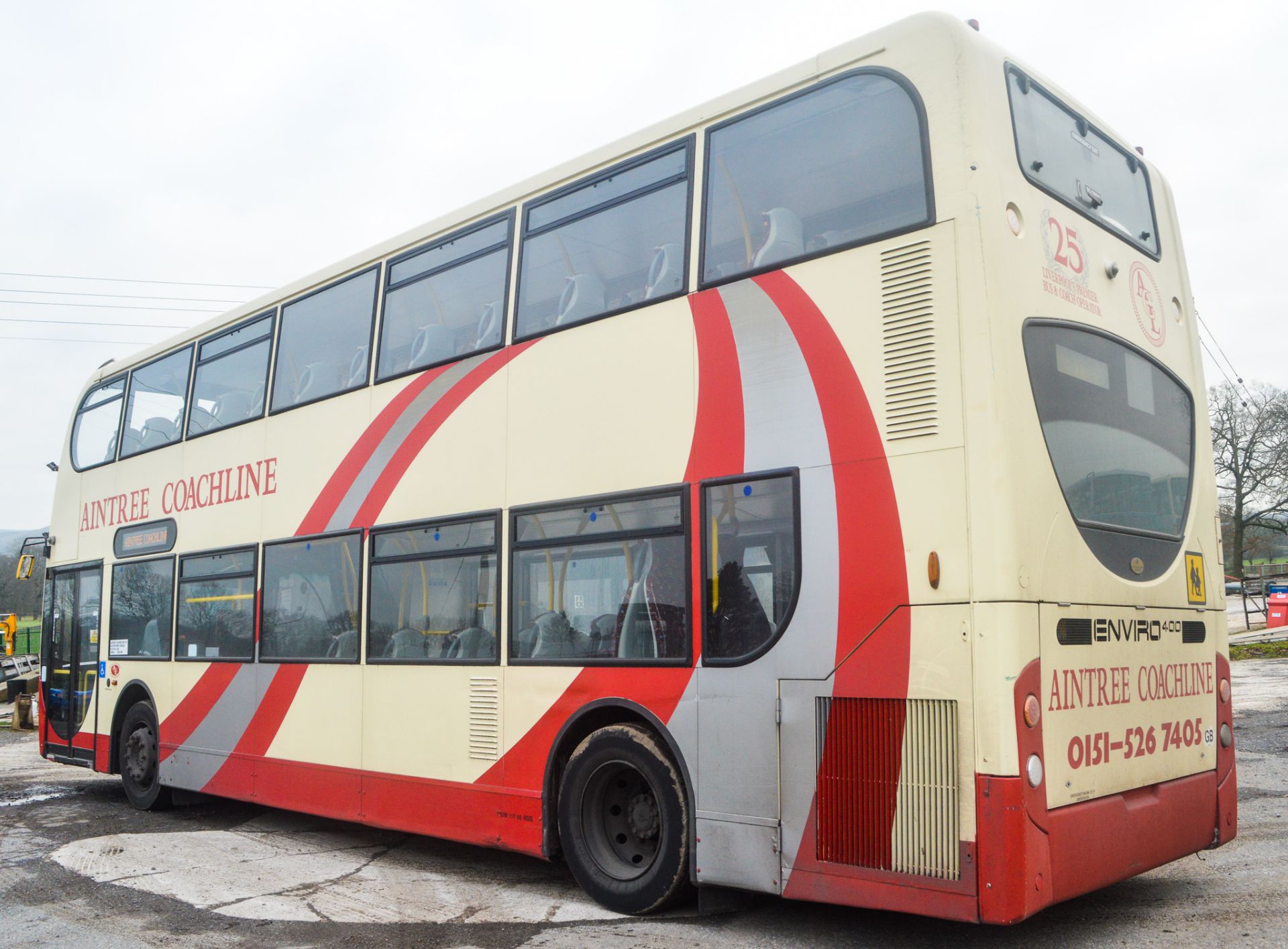 Alexander Dennis Trident 2 Enviro 400 81 seat double deck service bus Registration Number: SN58 - Image 3 of 12