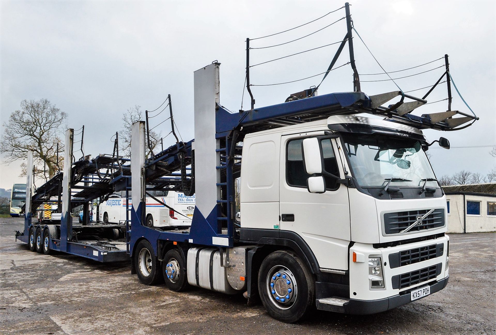 Volvo FM 6 x 2 21 tonne car transporter lorry Registration Number: KX57 POH Date of Registration: - Image 2 of 17