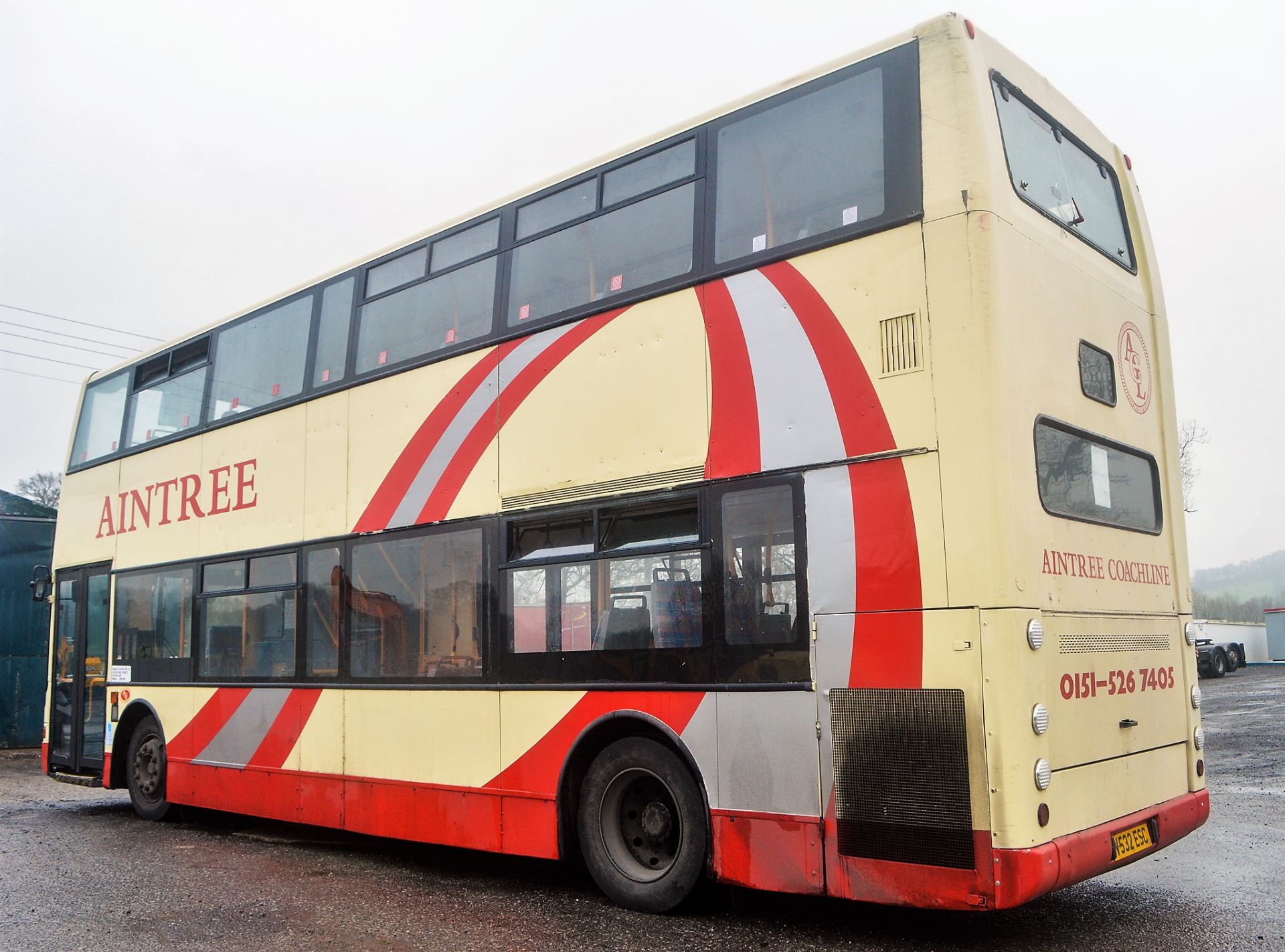 Alexander Dennis Trident Plaxton President 75 seat double deck service bus Registration Number: V532 - Image 3 of 12