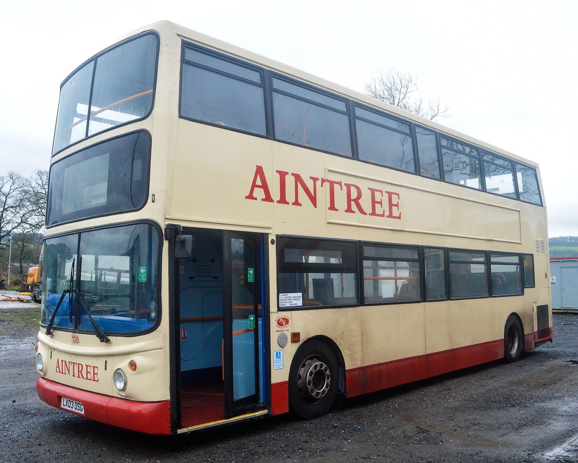 Alexander Dennis Trident 78 seat double deck service bus Registration Number: LX03 OSG Date of