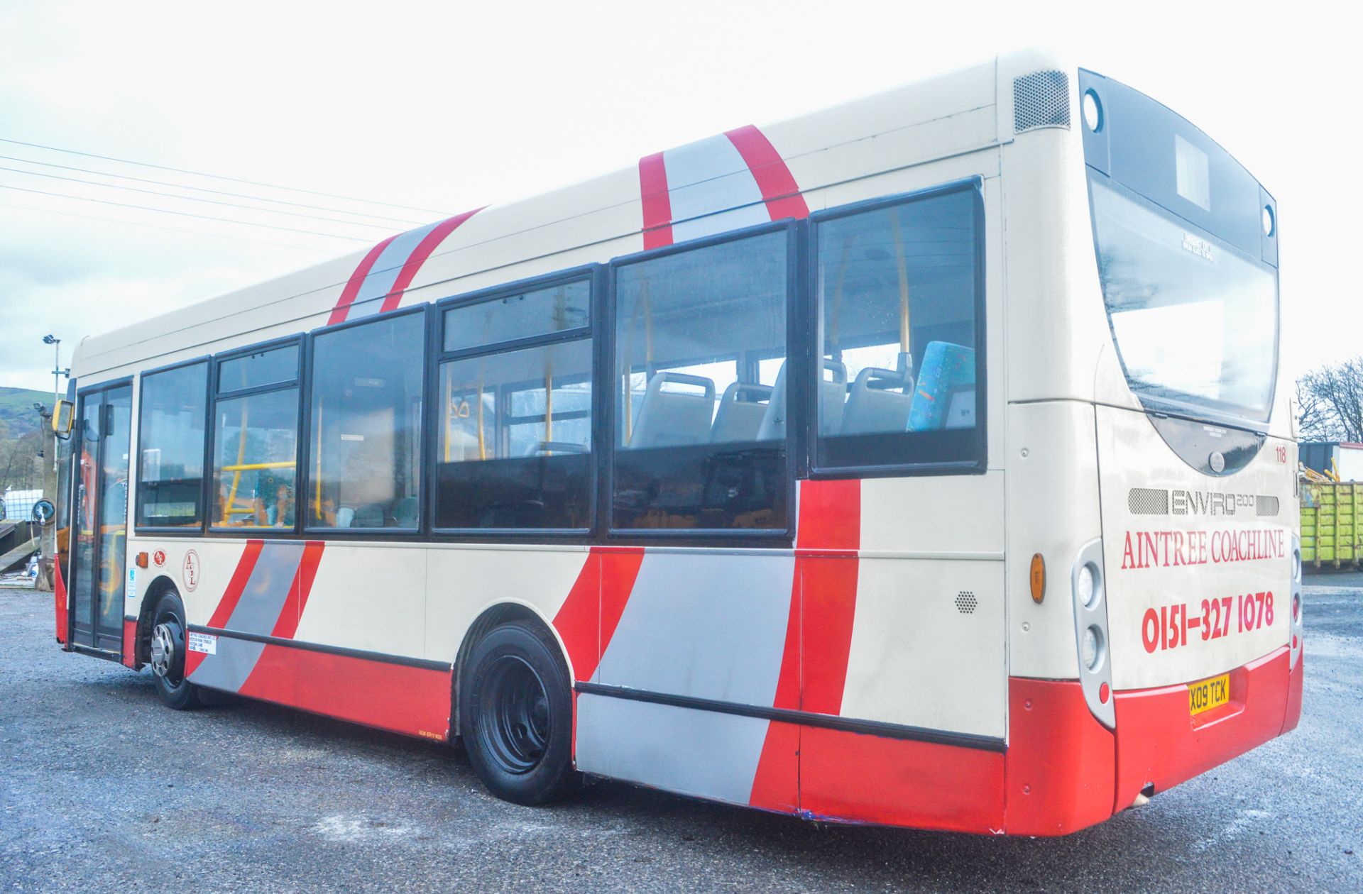 Alexander Dennis Dart 4 Enviro 2000 29 seat single deck service bus Registration Number: WX09 TCK - Image 3 of 10