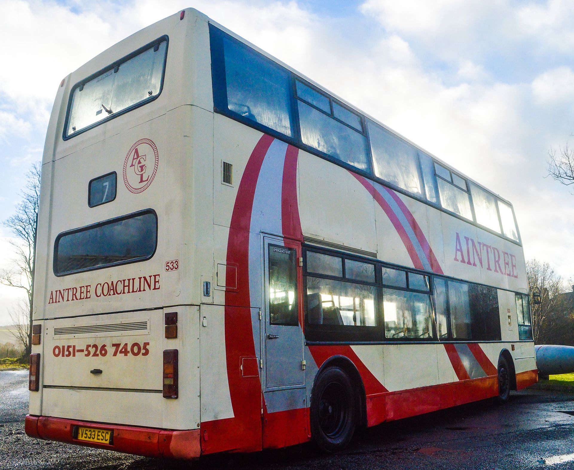 Alexander Dennis Trident Plaxton President 75 seat double deck service bus Registration Number: V533 - Image 4 of 11