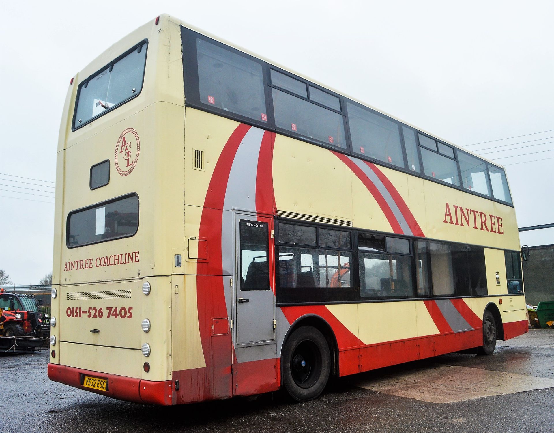 Alexander Dennis Trident Plaxton President 75 seat double deck service bus Registration Number: V532 - Image 4 of 12