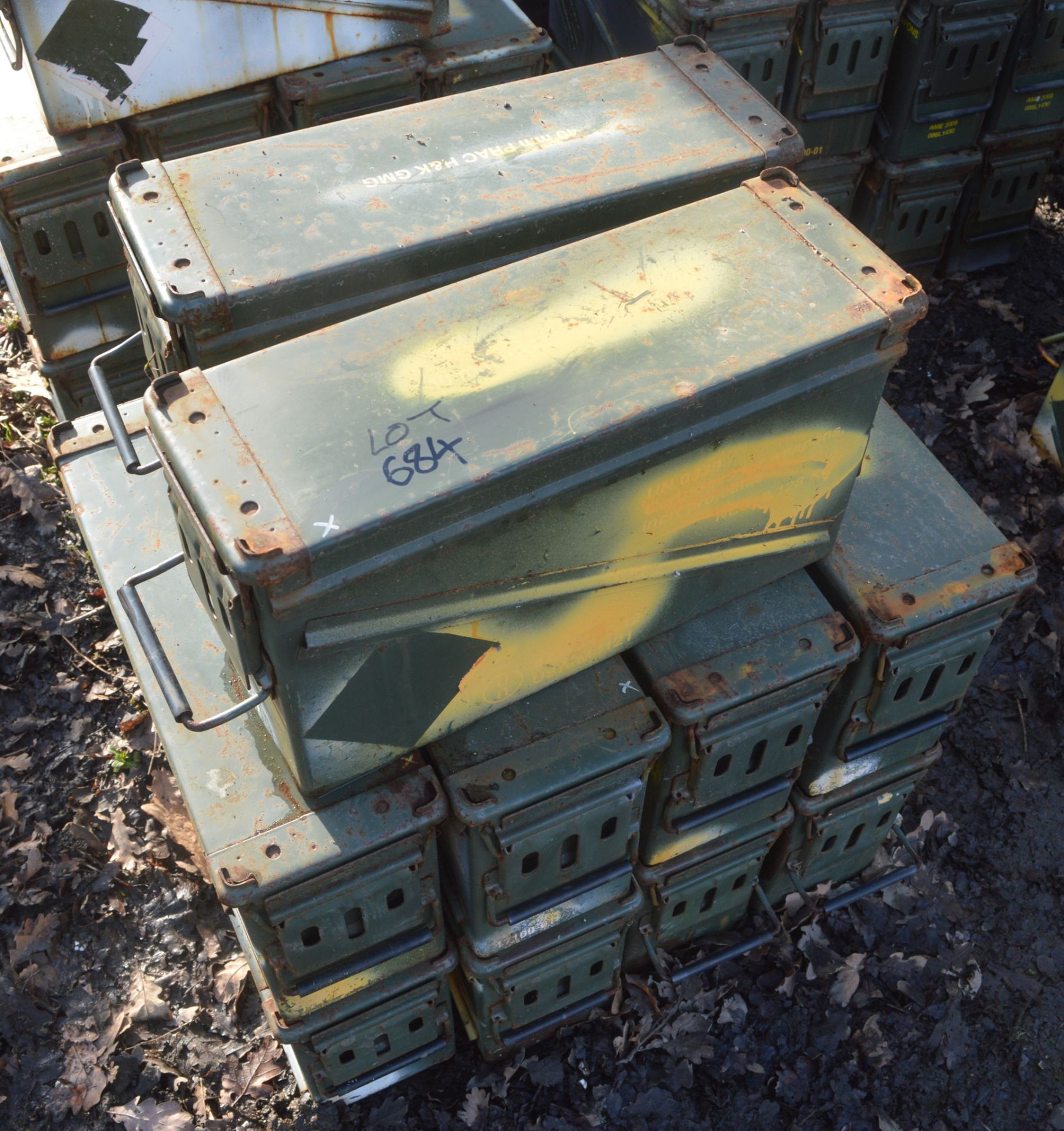 10 - Ex MOD ammunition boxes  (PA 120)