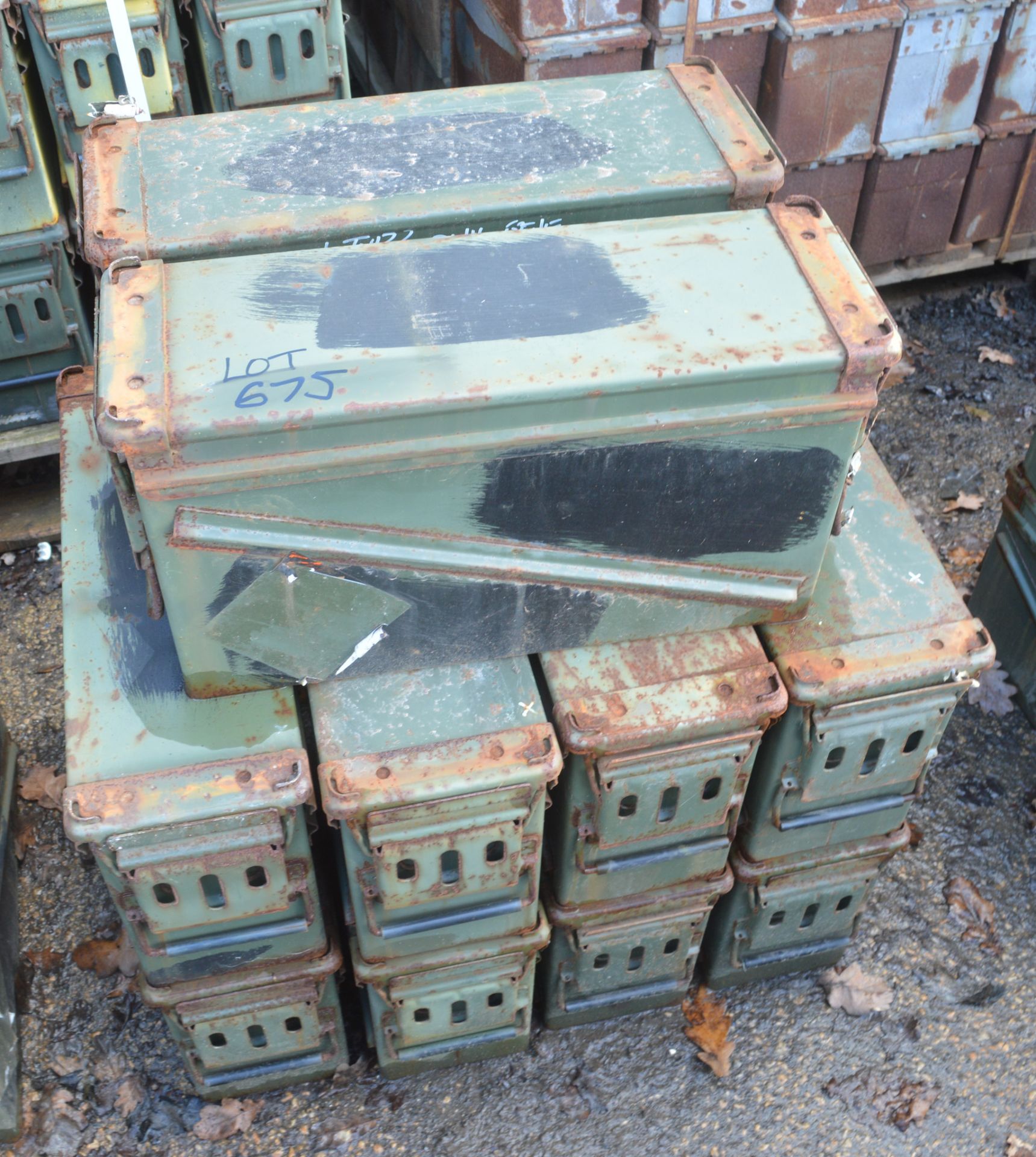 10 - Ex MOD ammunition boxes  (PA 120)