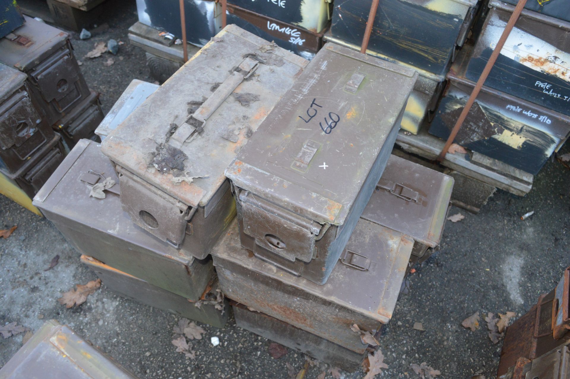 10 - Ex MOD ammunition boxes  (Brown)