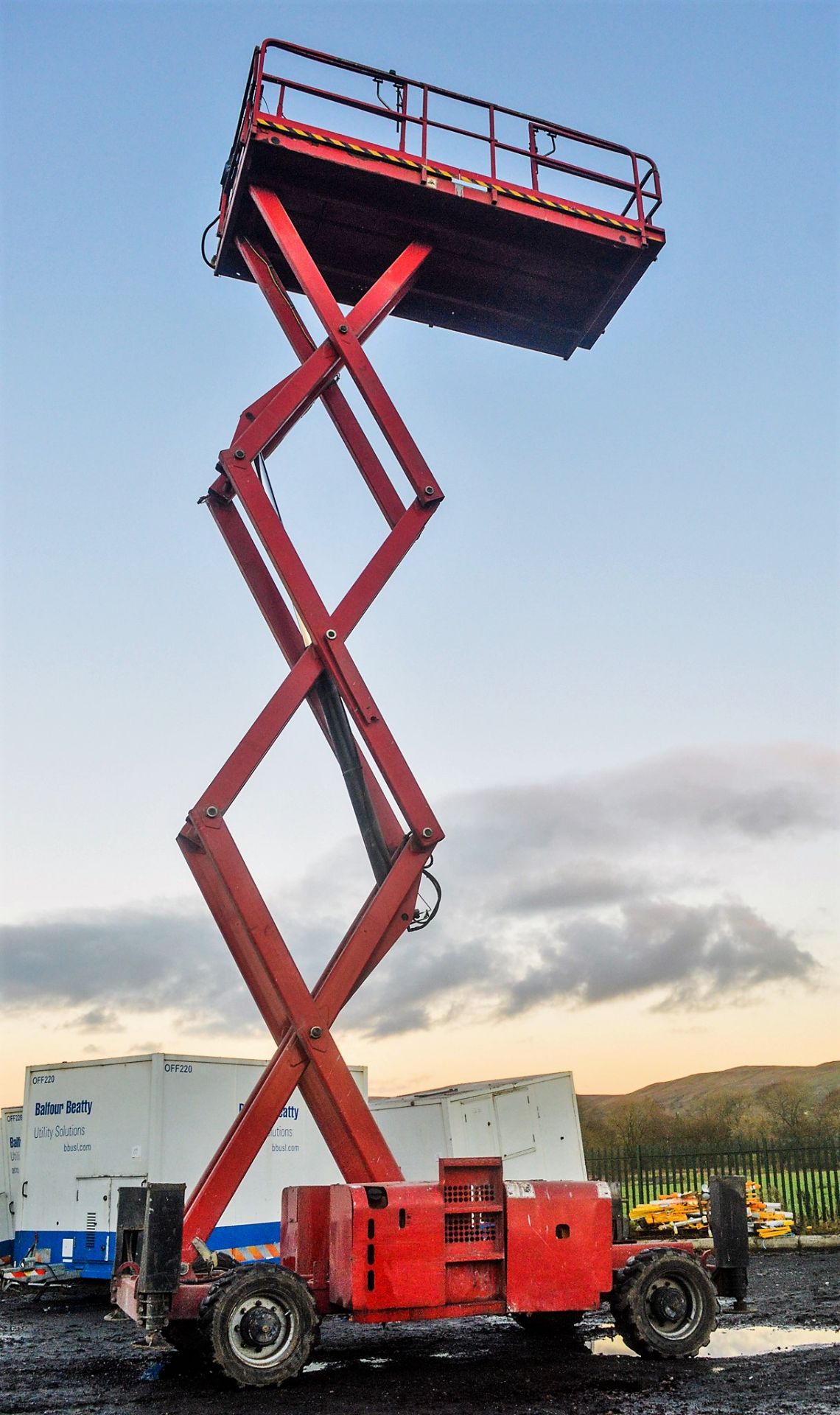 Haulotte H12SX 12 metre diesel driven scissor lift access platform - Image 7 of 10