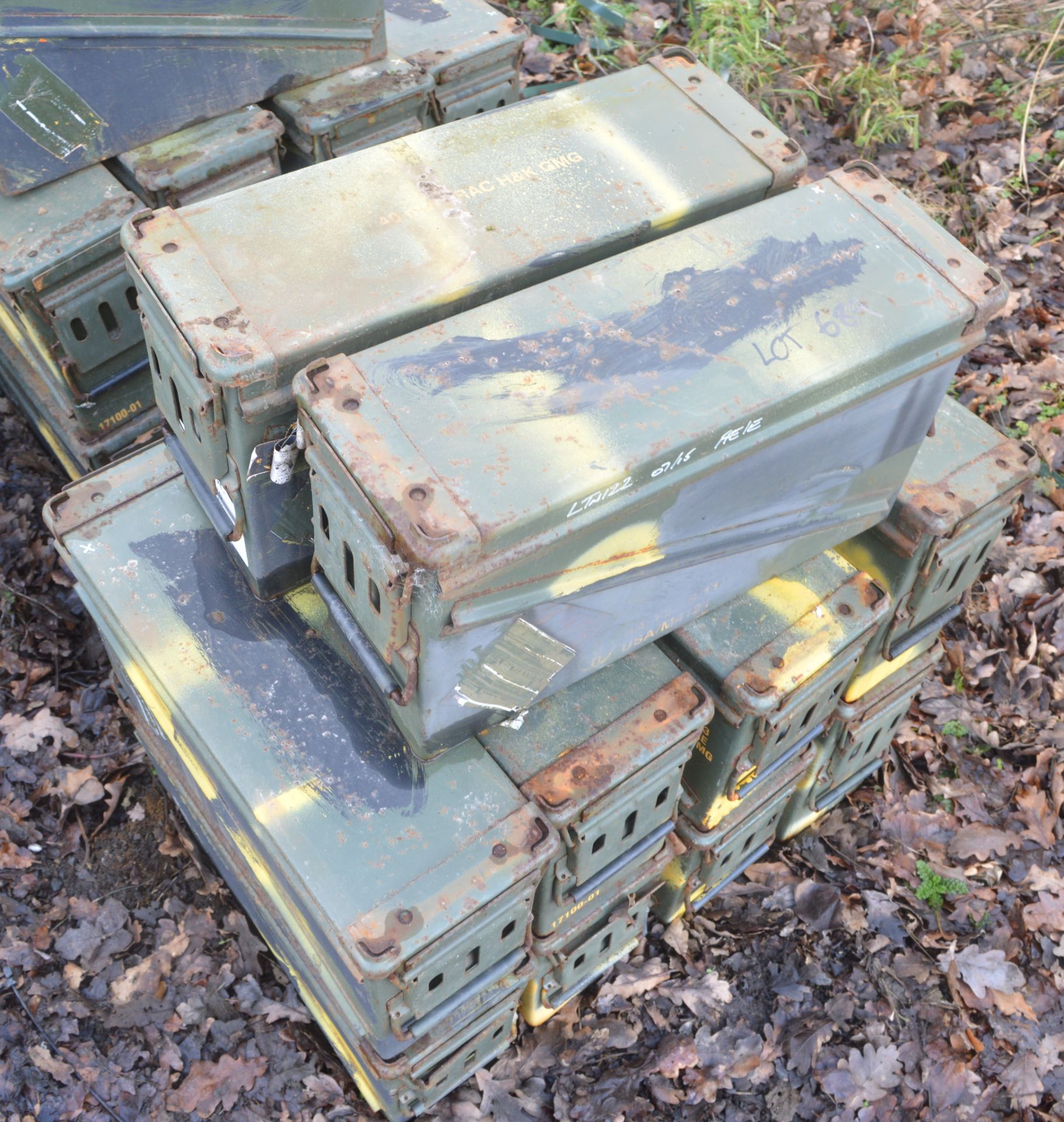 10 - Ex MOD ammunition boxes  (PA 120)