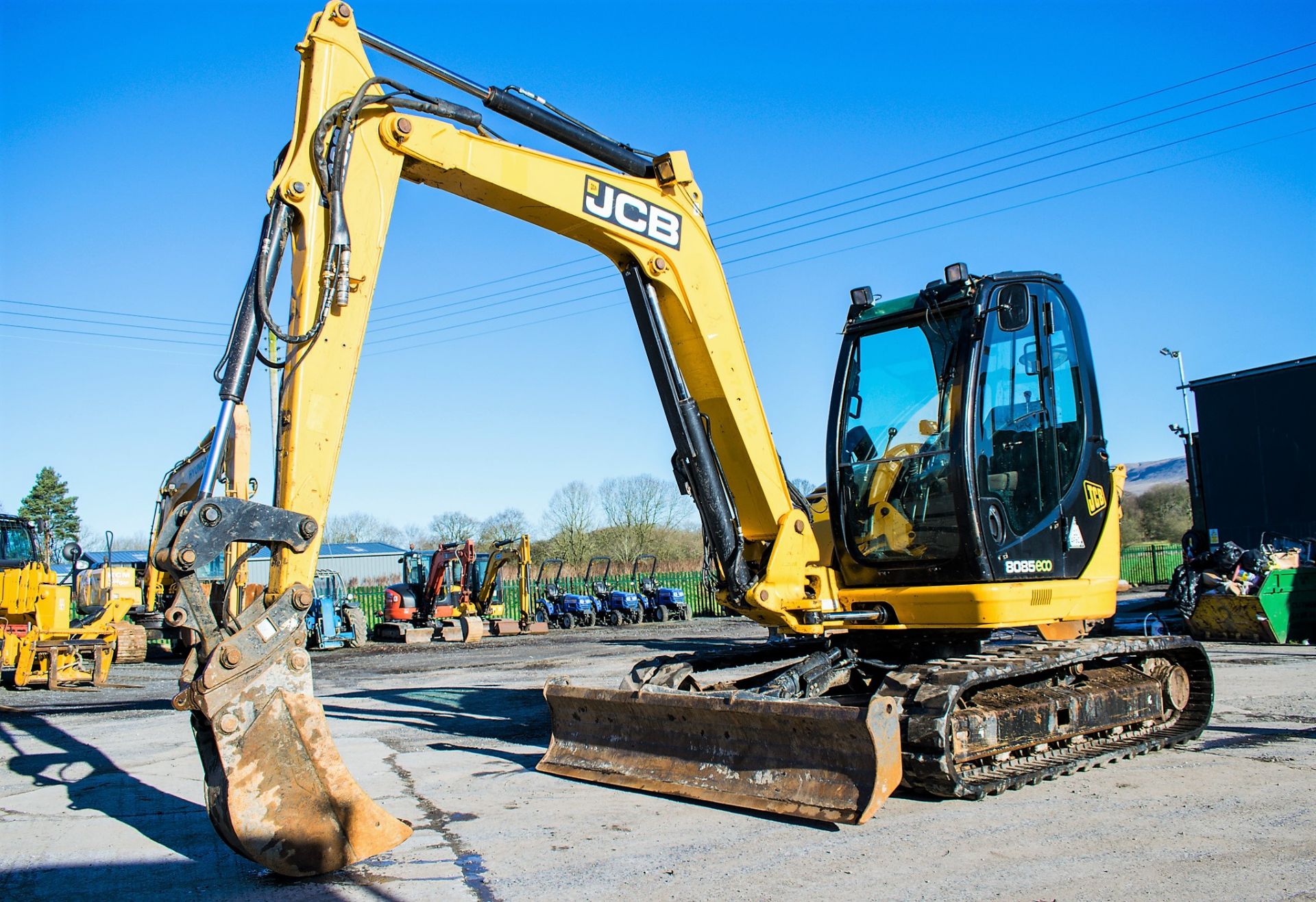 JCB 8085 ECO 8.5 tonne rubber tracked excavator Year: 2012 S/N: 1072496 Recorded Hours: 9164 (