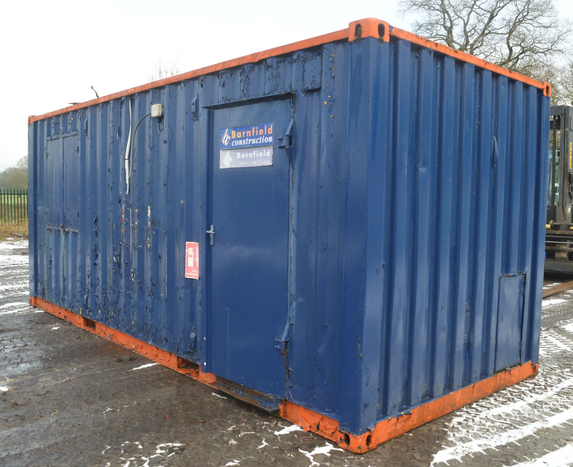 20 ft x 8 ft steel anti vandal shipping container c/w keys in office  SC453 / BC4 - Image 4 of 6