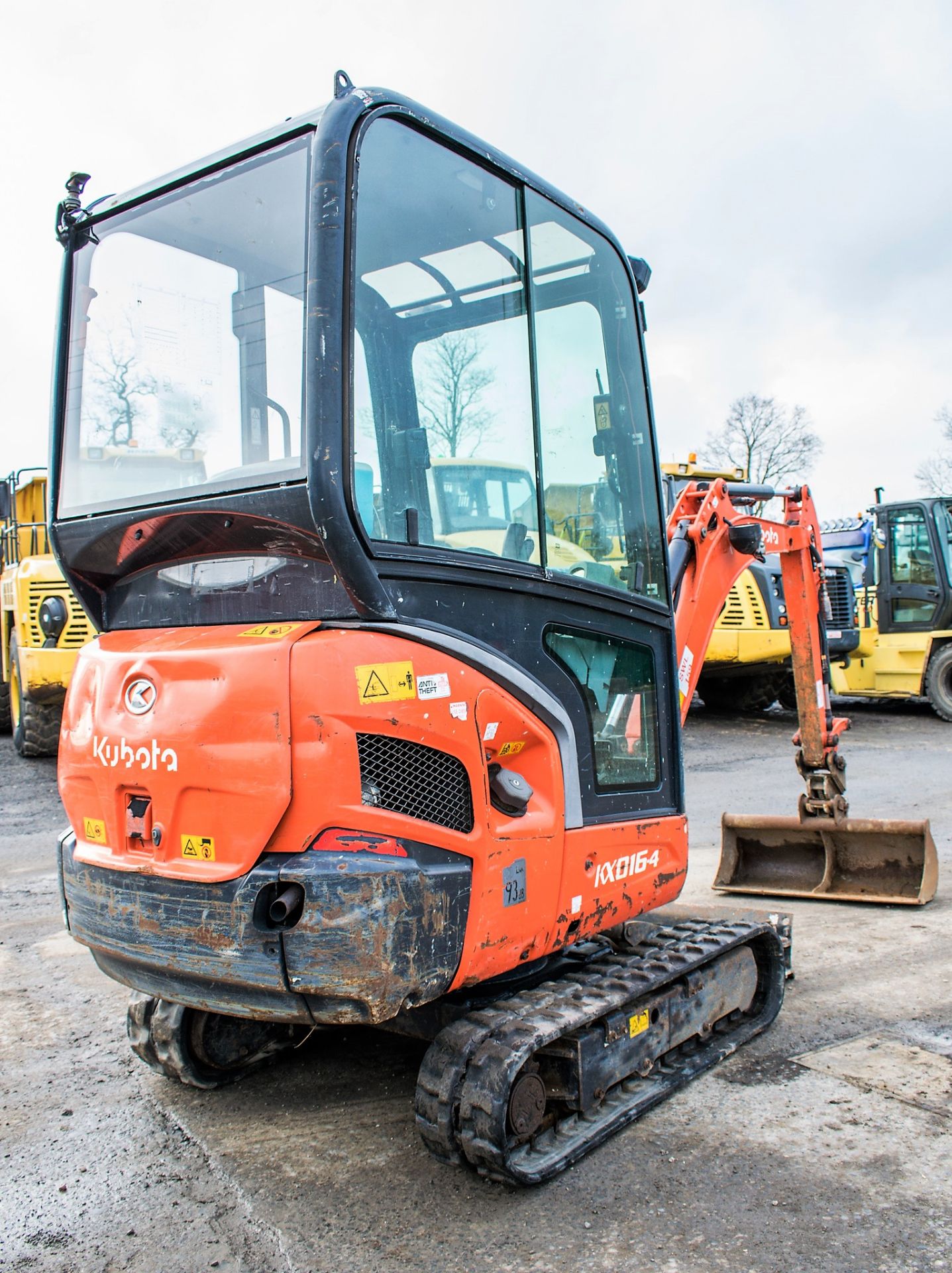 Kubota KX016-4 1.5 tonne rubber tracked mini excavator Year: 2013 S/N: 57034 Recorded Hours: 1873 - Image 4 of 12