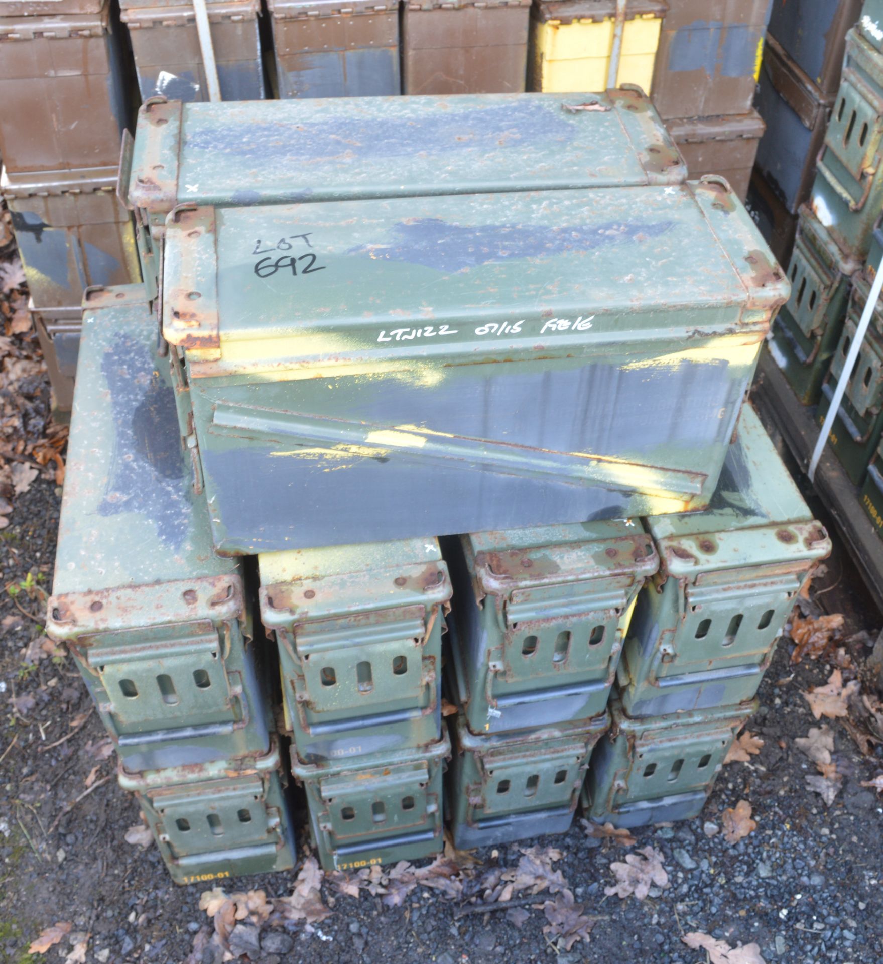 10 - Ex MOD ammunition boxes  (PA 120)