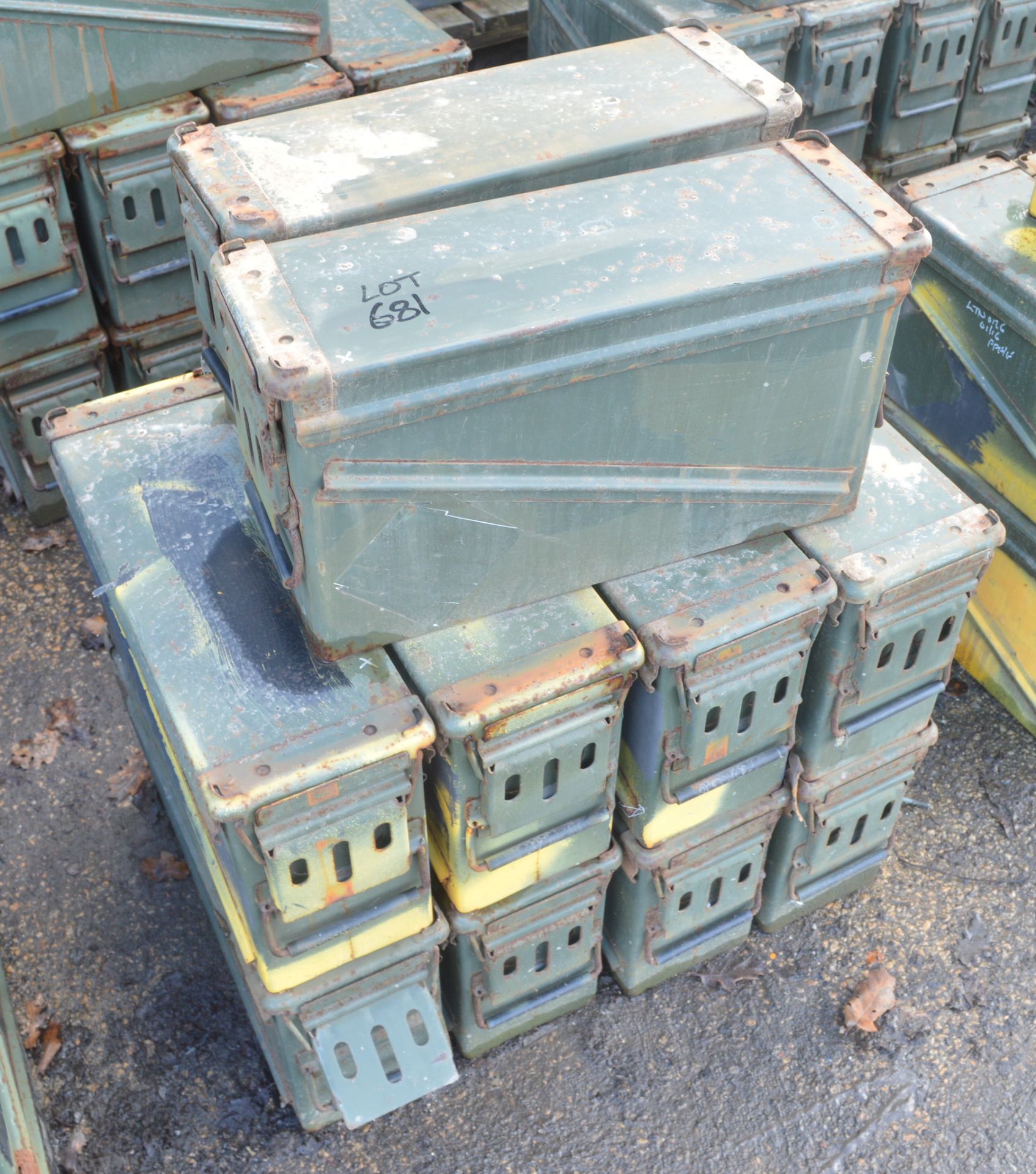 10 - Ex MOD ammunition boxes  (PA 120)