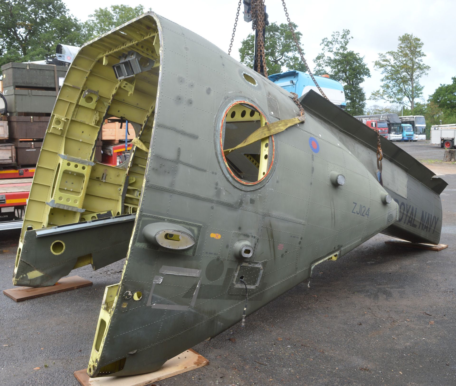 AugustaWestland EH-101 Merlin HC3 (Model 411) Helicopter Tail Assembly (ZJ124) Approximately - Image 6 of 16