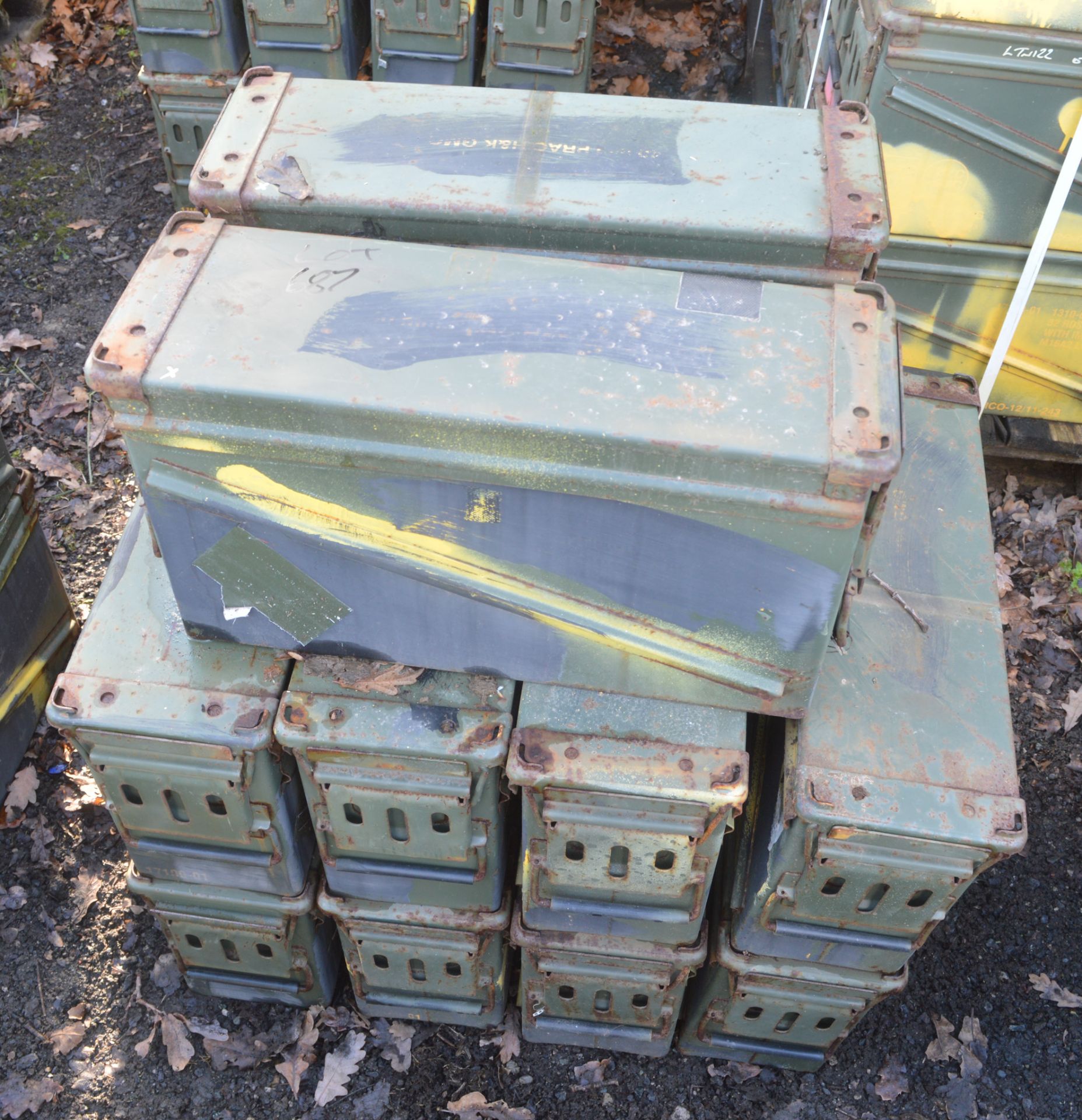 10 - Ex MOD ammunition boxes  (PA 120)