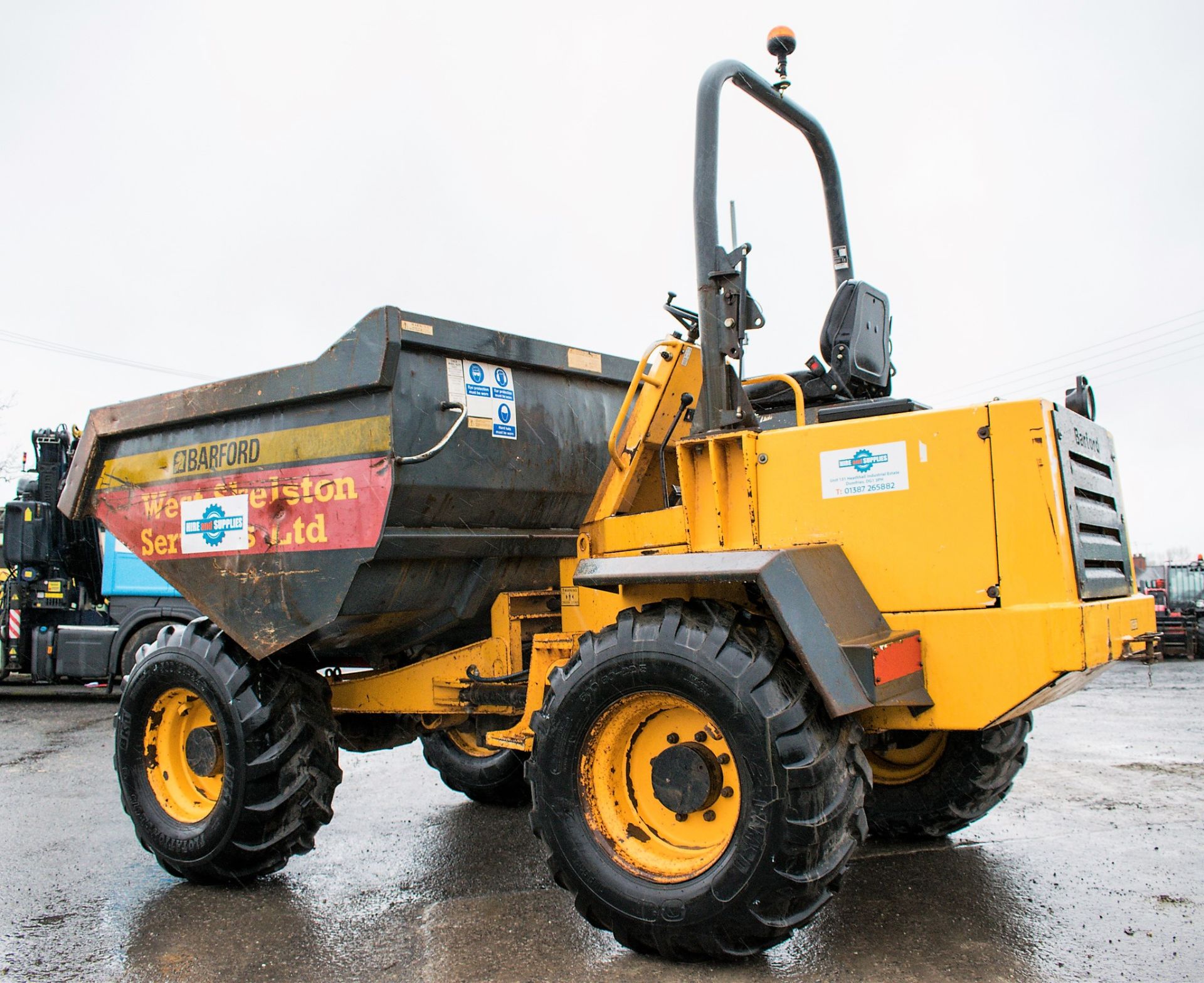 Barford SK10 10 tonne straight skip dumper Year: 2008 S/N: SK10330/STYA0148 Recorded Hours: 2478 - Image 3 of 11