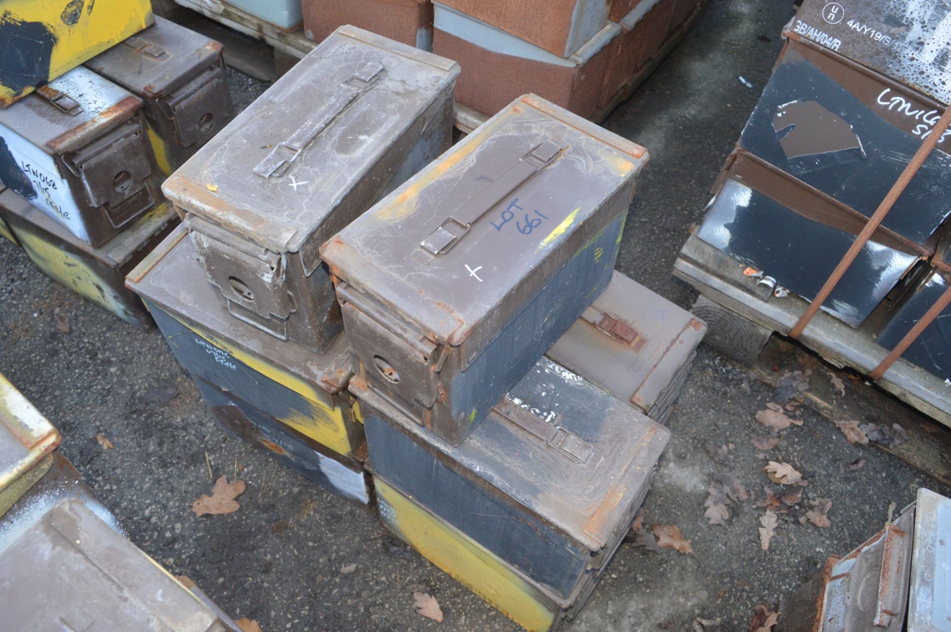 10 - Ex MOD ammunition boxes  (Brown)