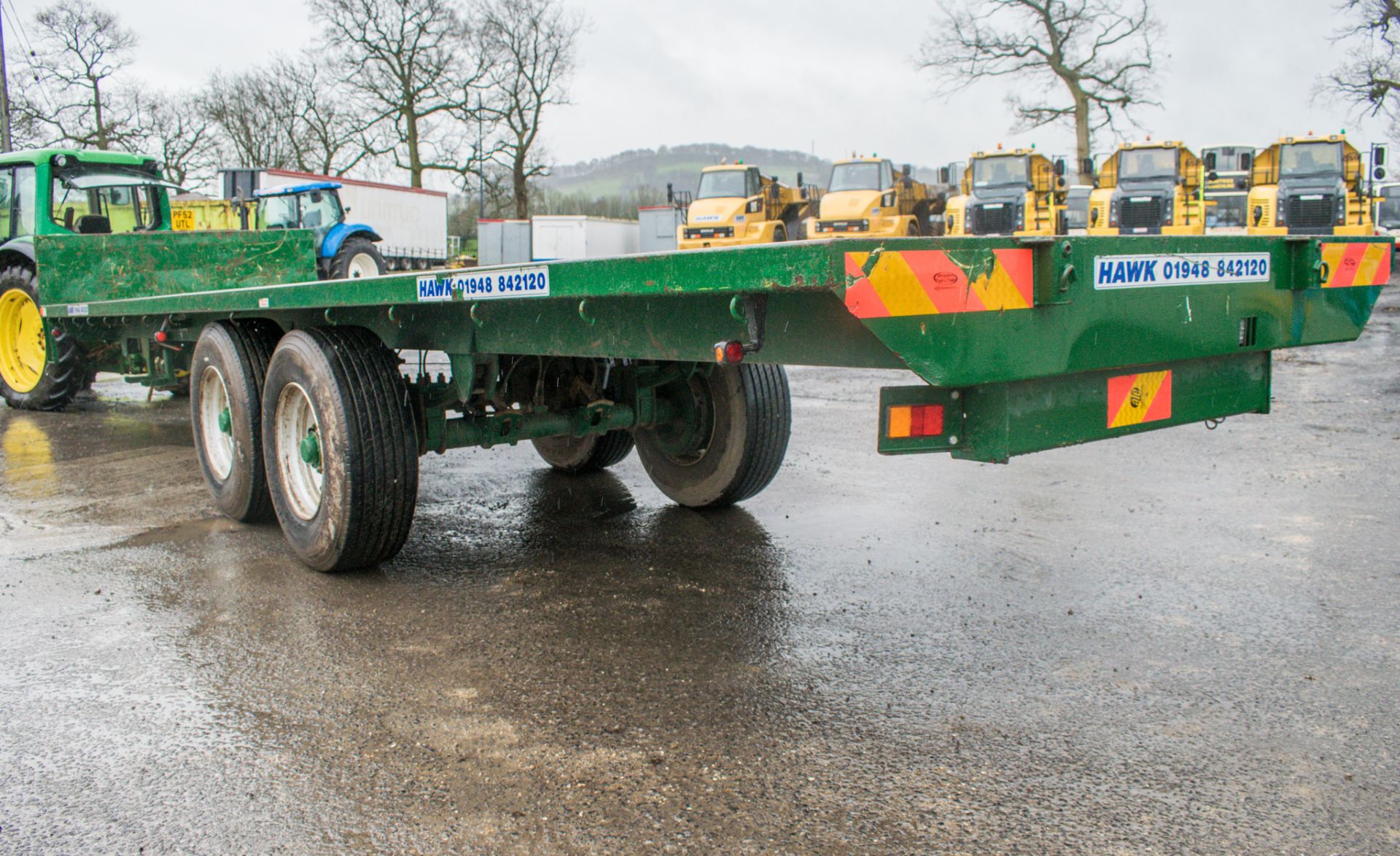 Bailey 18 tonne tandem axle flat bed trailer Year: 2015 S/N: 1357.14T Bed Size: 32ft x 8ft - Image 4 of 8