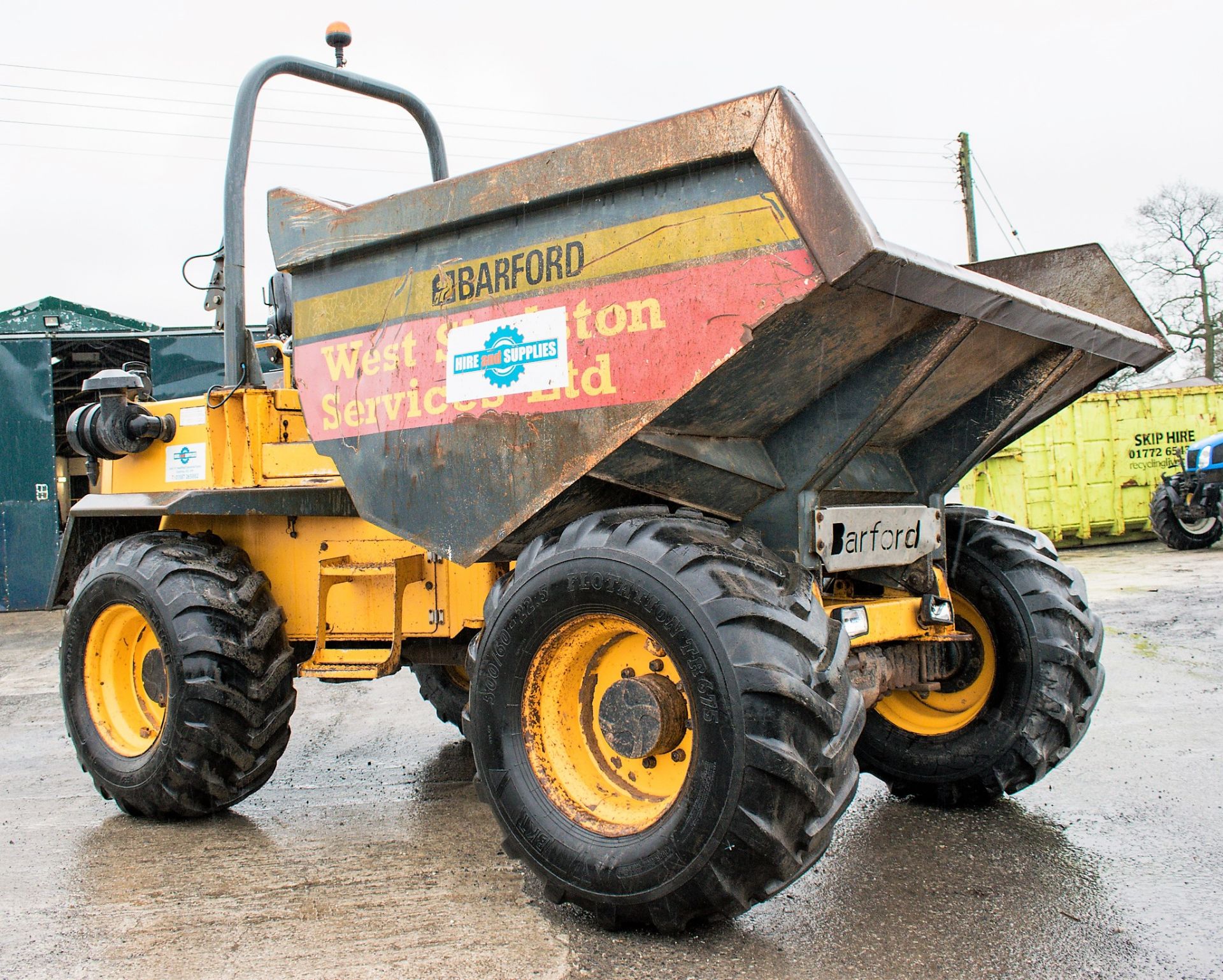 Barford SK10 10 tonne straight skip dumper Year: 2008 S/N: SK10330/STYA0148 Recorded Hours: 2478 - Image 2 of 11