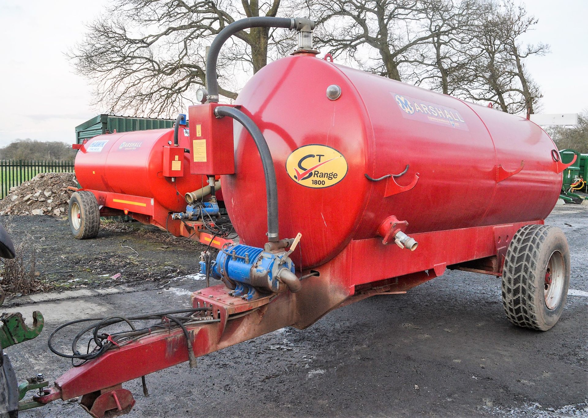 Marshall ST1800 single axle vacuum tanker