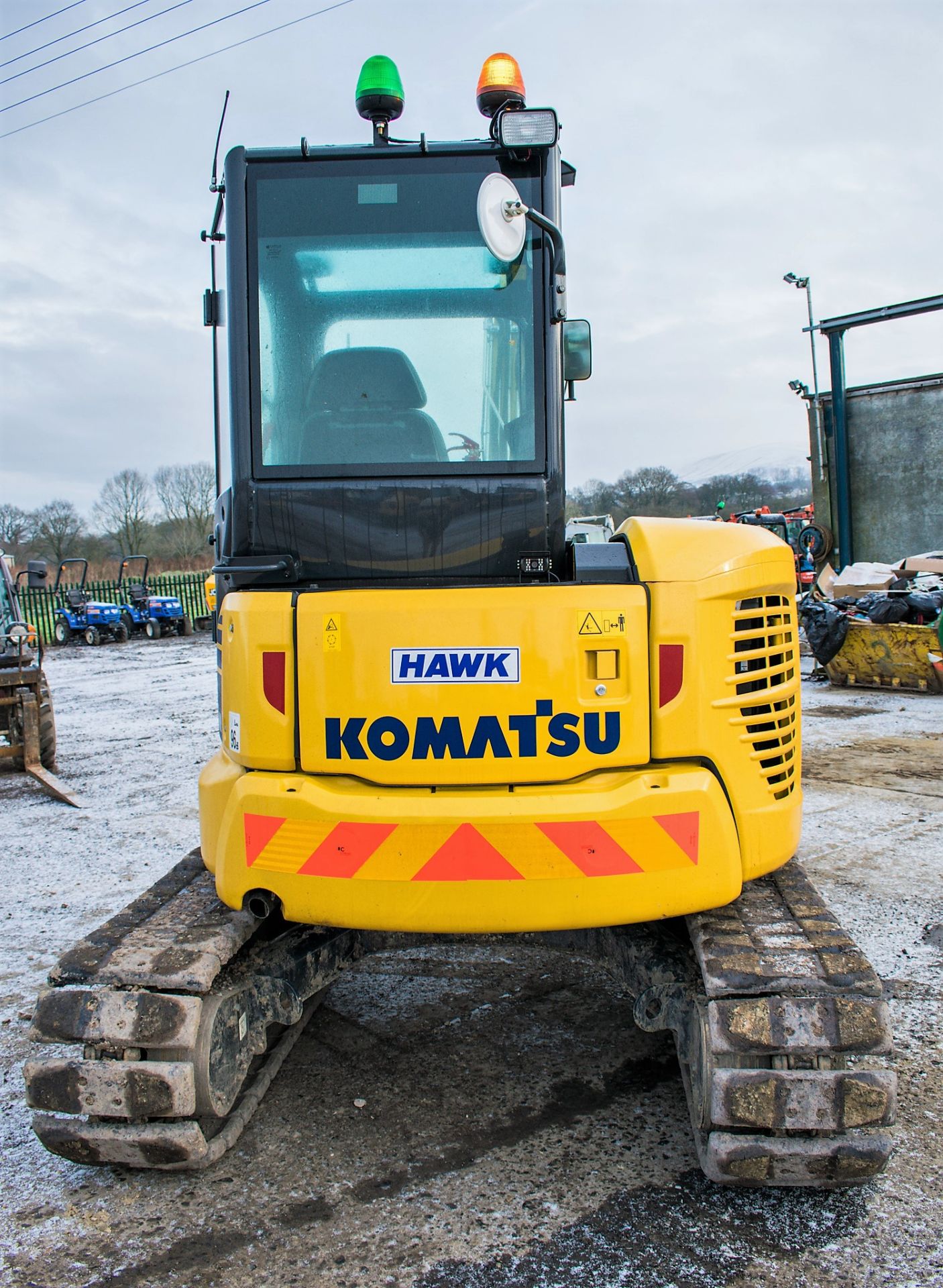 Komatsu PC55MR 5.5 tonne rubber pad excavator Year: 2018 S/N: F60803 Recorded Hours: 226 piped, - Image 6 of 12