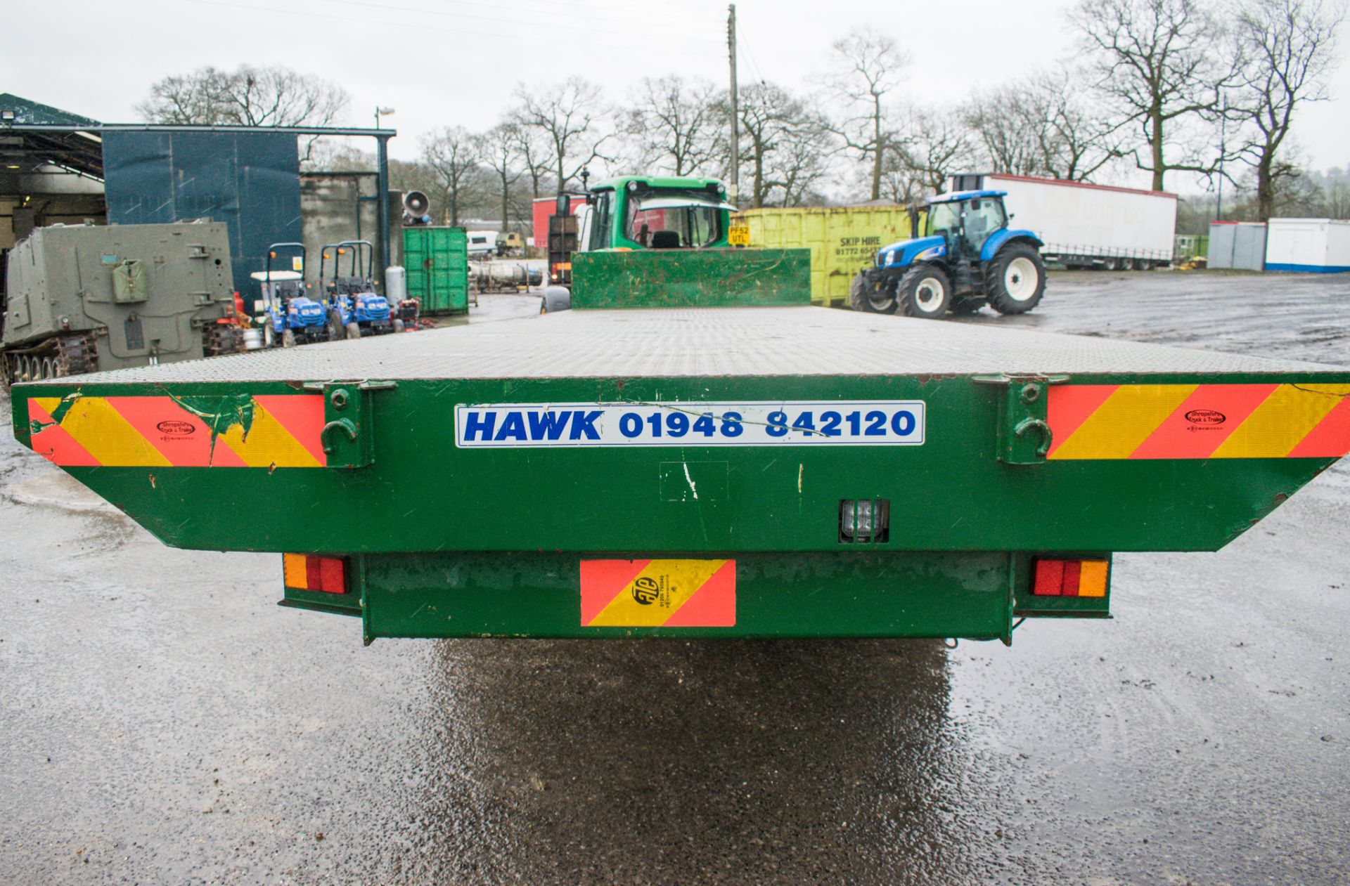 Bailey 18 tonne tandem axle flat bed trailer Year: 2015 S/N: 1357.14T Bed Size: 32ft x 8ft - Image 5 of 8