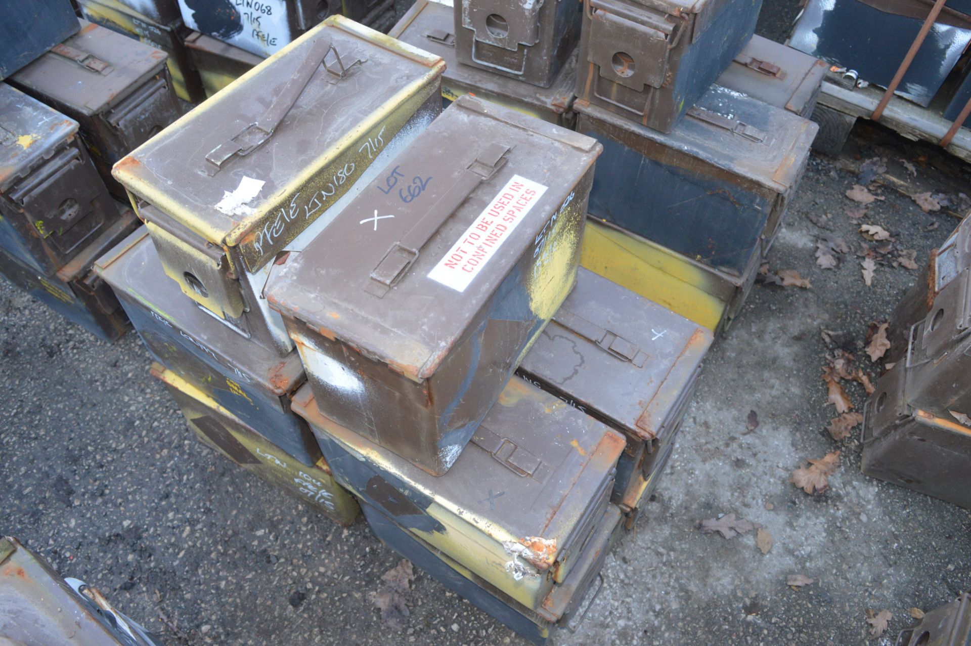 10 - Ex MOD ammunition boxes  (Brown)