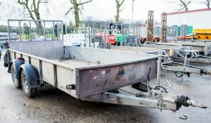 Ifor Williams GD126 12 ft x 6 ft tandem axle plant trailer A607966