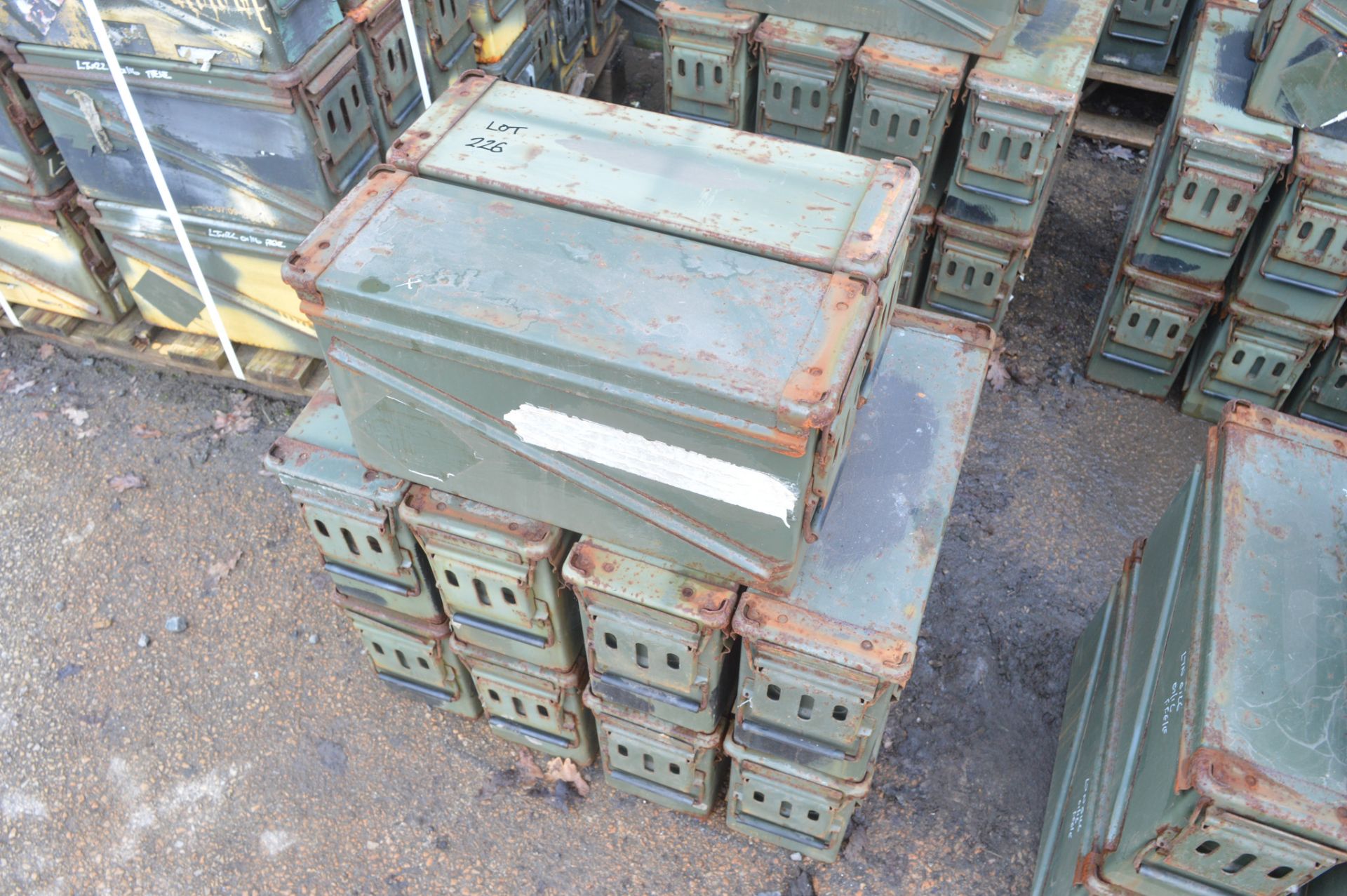 10 - Ex MOD ammunition boxes  (PA 120)