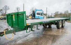 Bailey 18 tonne tandem axle flat bed trailer Year: 2015 S/N: 1357.14T Bed Size: 32ft x 8ft