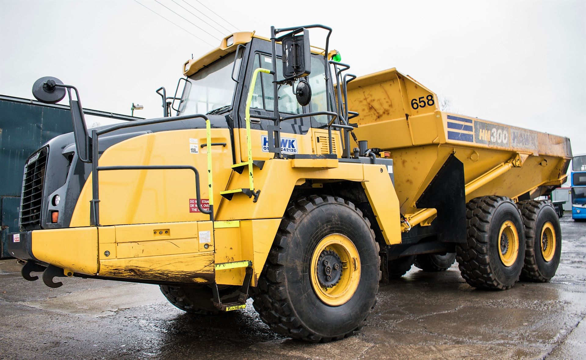 Komatsu HM300-3 articulated dump truck  Year: 2015 S/N: ED003653 Recorded Hours: 4487 KOM 658