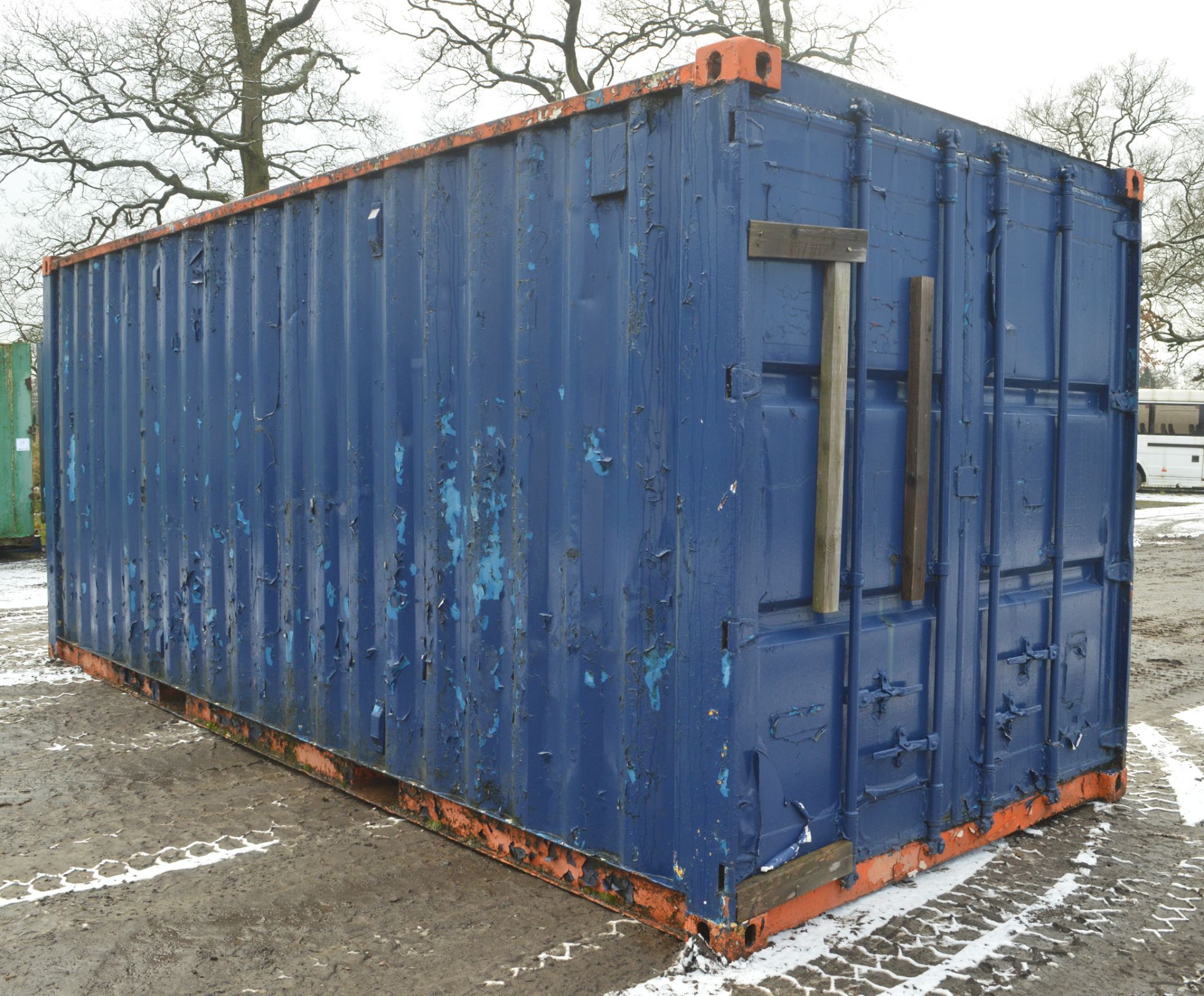 20 ft x 8 ft steel anti vandal shipping container c/w keys in office  SC453 / BC4 - Image 2 of 6