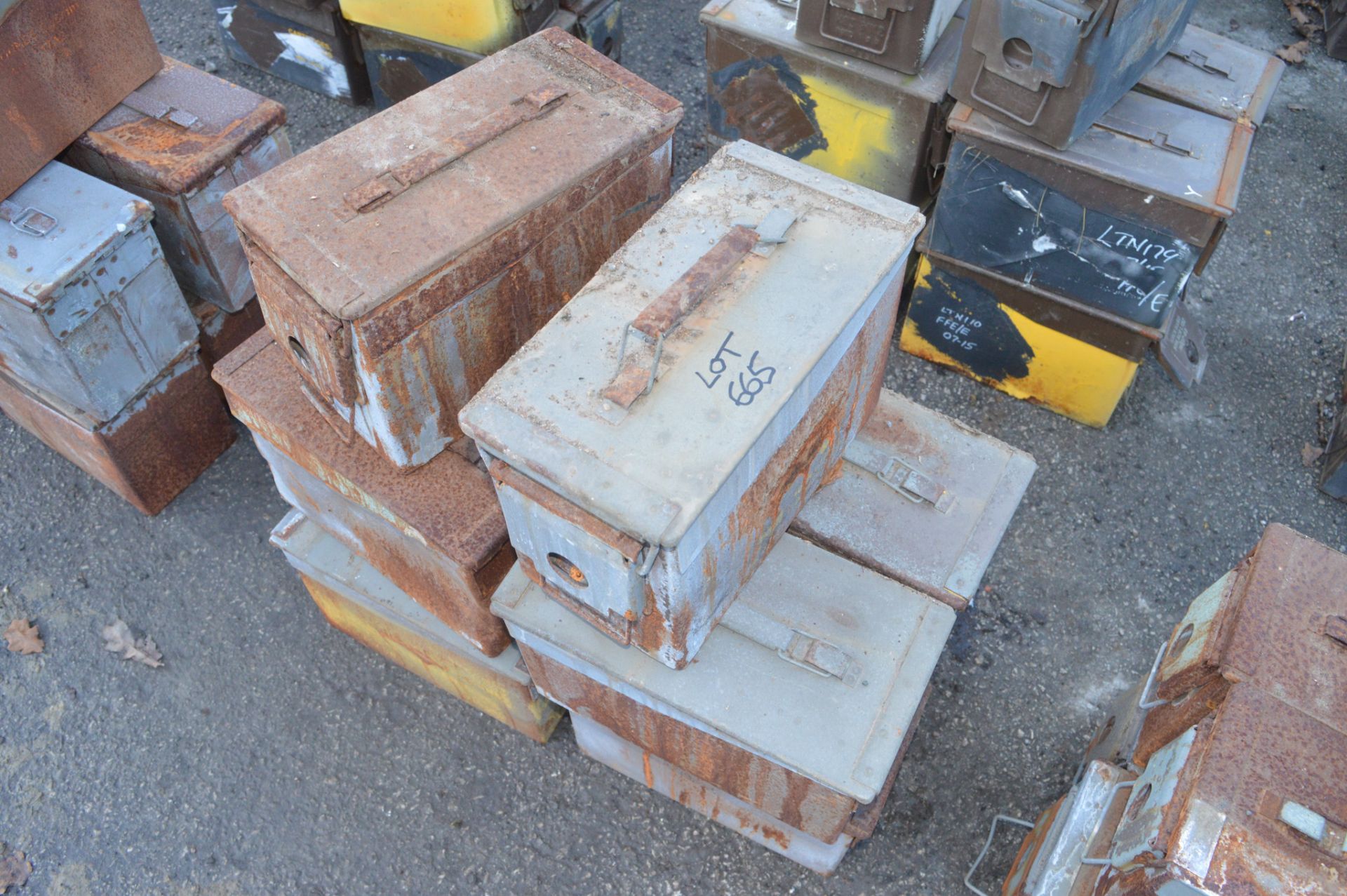 10 - Ex MOD ammunition boxes  (Brown)