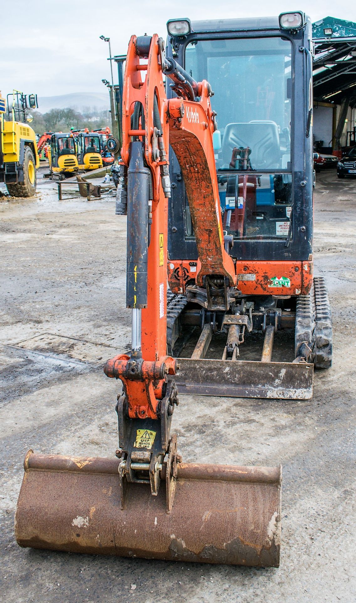 Kubota KX016-4 1.5 tonne rubber tracked mini excavator Year: 2013 S/N: 57034 Recorded Hours: 1873 - Image 5 of 12