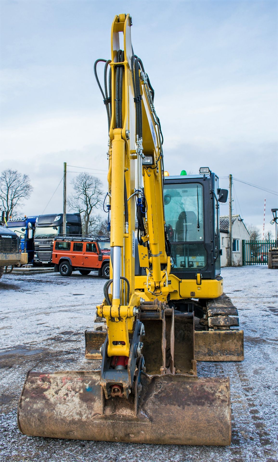 Komatsu PC55MR 5.5 tonne rubber pad excavator Year: 2018 S/N: F60802 Recorded Hours: 187 piped, - Image 5 of 12