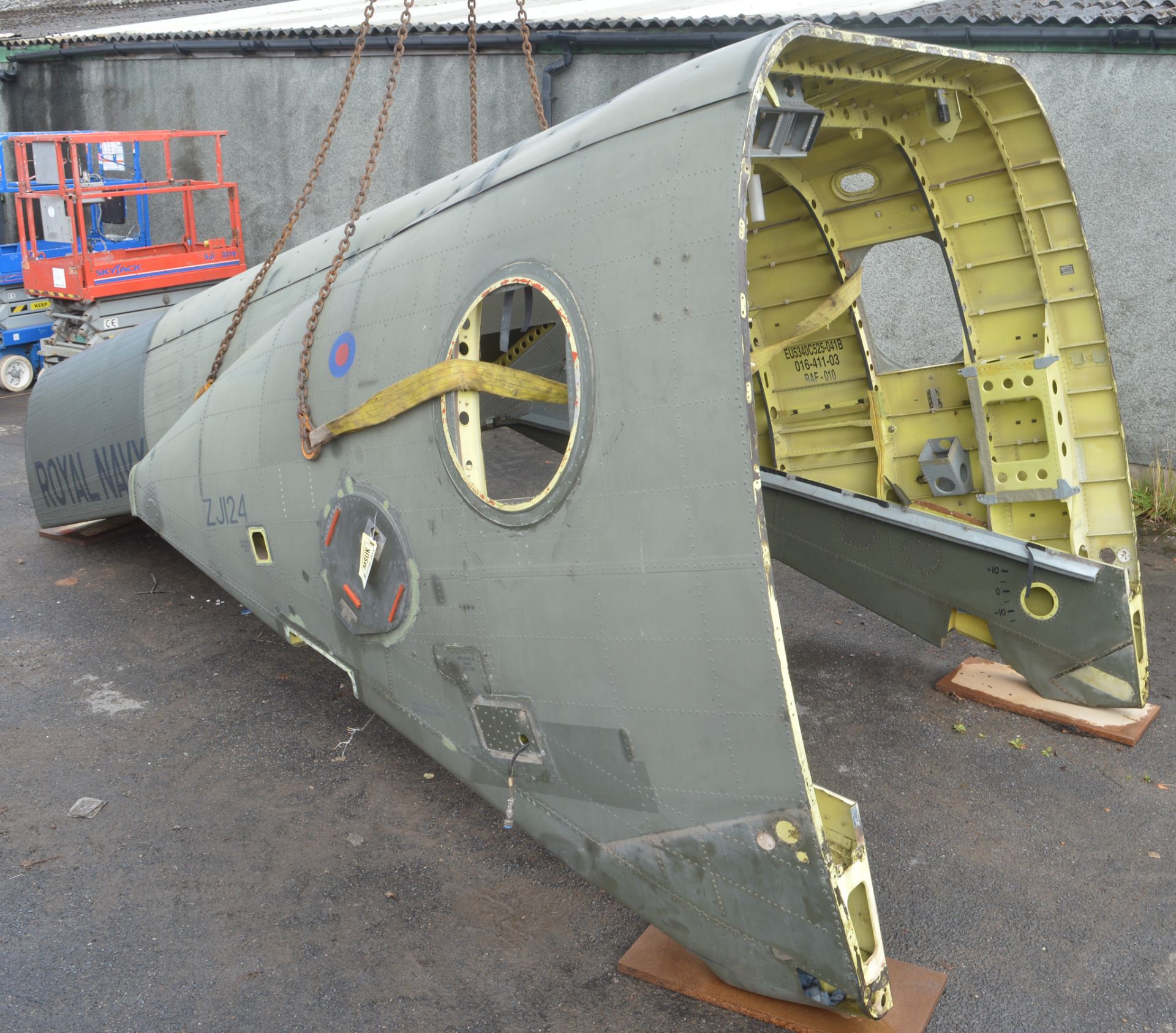 AugustaWestland EH-101 Merlin HC3 (Model 411) Helicopter Tail Assembly (ZJ124) Approximately - Image 12 of 16