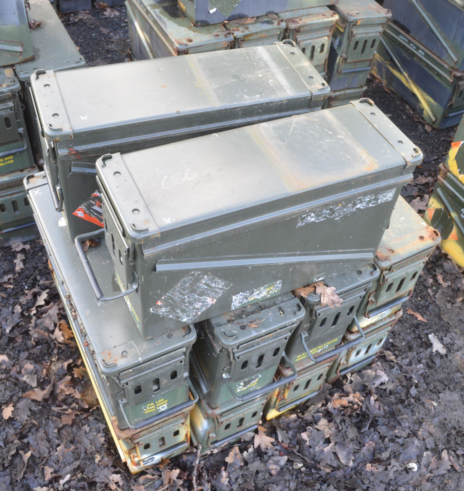 10 - Ex MOD ammunition boxes  (PA 120)