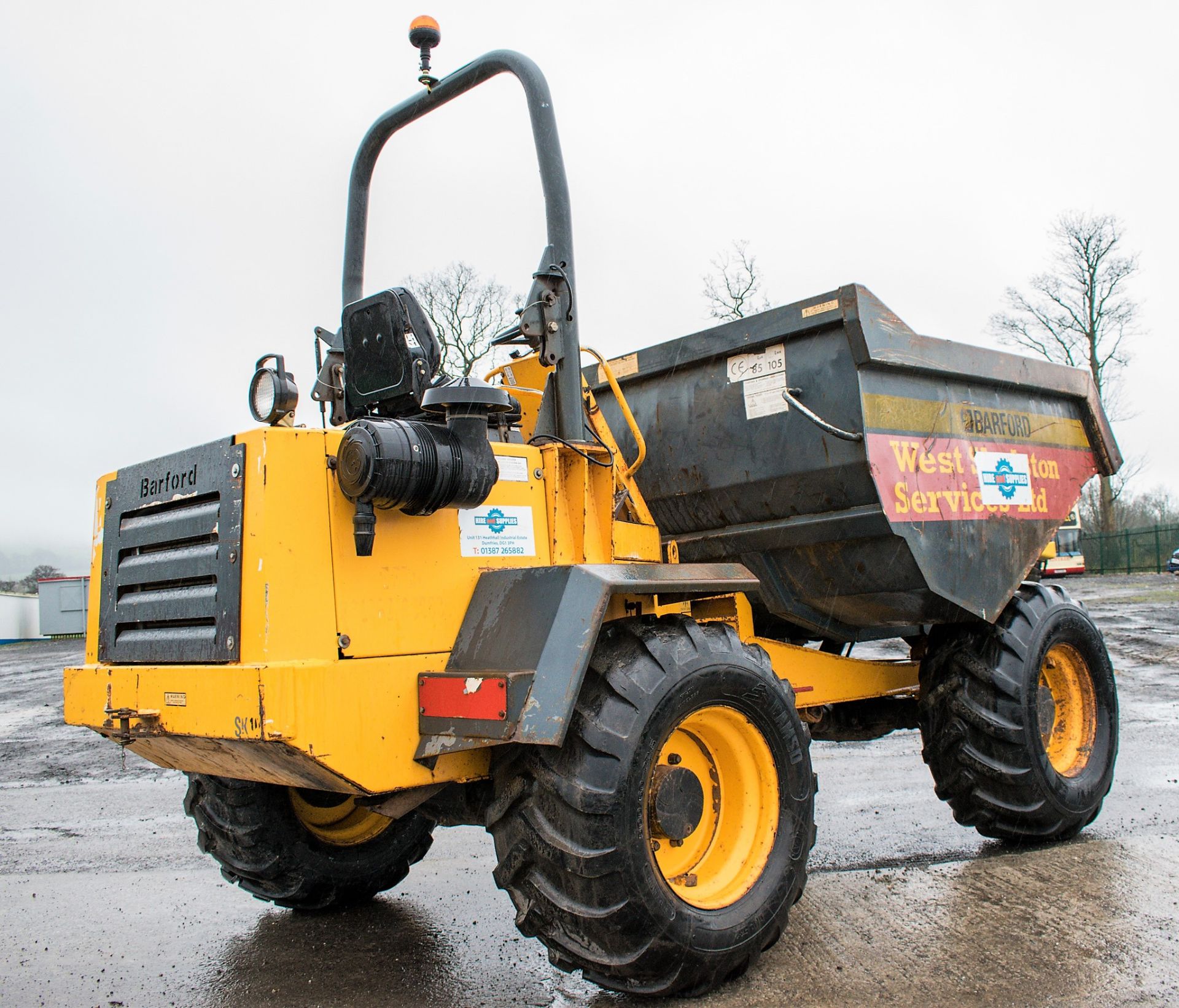 Barford SK10 10 tonne straight skip dumper Year: 2008 S/N: SK10330/STYA0148 Recorded Hours: 2478 - Image 4 of 11